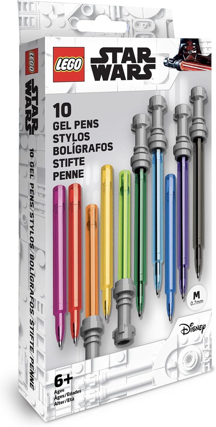 image:imageIQ LEGO Star Wars Lightsaber Gel Pen 10 Pack 53116