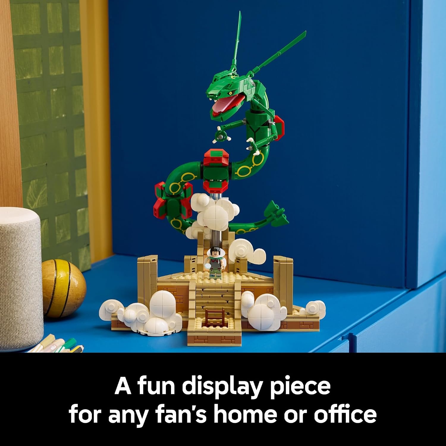 image:imageLEGO Pokmon Rayquaza 72168 Collectible Building Set for Adults Ages 18 Posable Pokmon Model Kit for Display Bedroom Desk or Book Shelf Decor