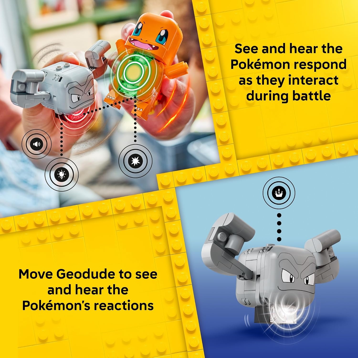 image:imageLEGO Pokmon SMART Play Charmander and Geodudes Cavern Clash 72157 Compatible Set Building Toys Boys amp Girls Ages 6 Interactive Pokmon Toys 2 SMART Tags 198 pieces Gift Idea