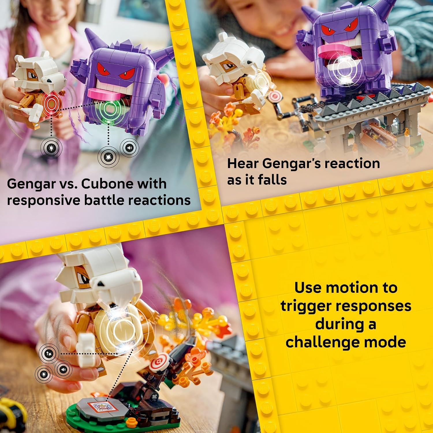 image:imageLEGO Pokmon SMART Play Cubone and Gengars Spooky Showdown 72166 Compatible Set Building Toys Boys amp Girls Ages 8 Interactive Pokmon Toys 4 SMART Tags 782 pieces Gift Idea