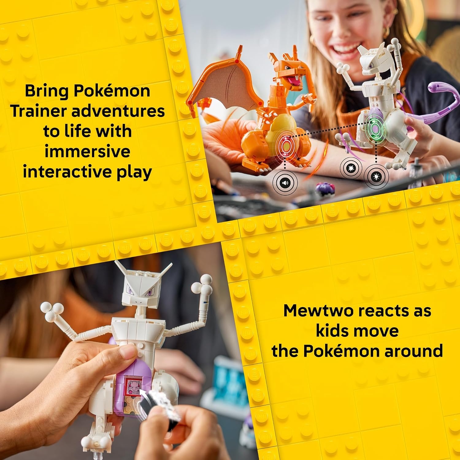image:imageLEGO Pokmon SMART Play Mewtwos Lab Break 72163 Compatible Set Building Toys Boys amp Girls Ages 10 Interactive Pokmon Toys 1 SMART Tag 605 pieces Gift Idea