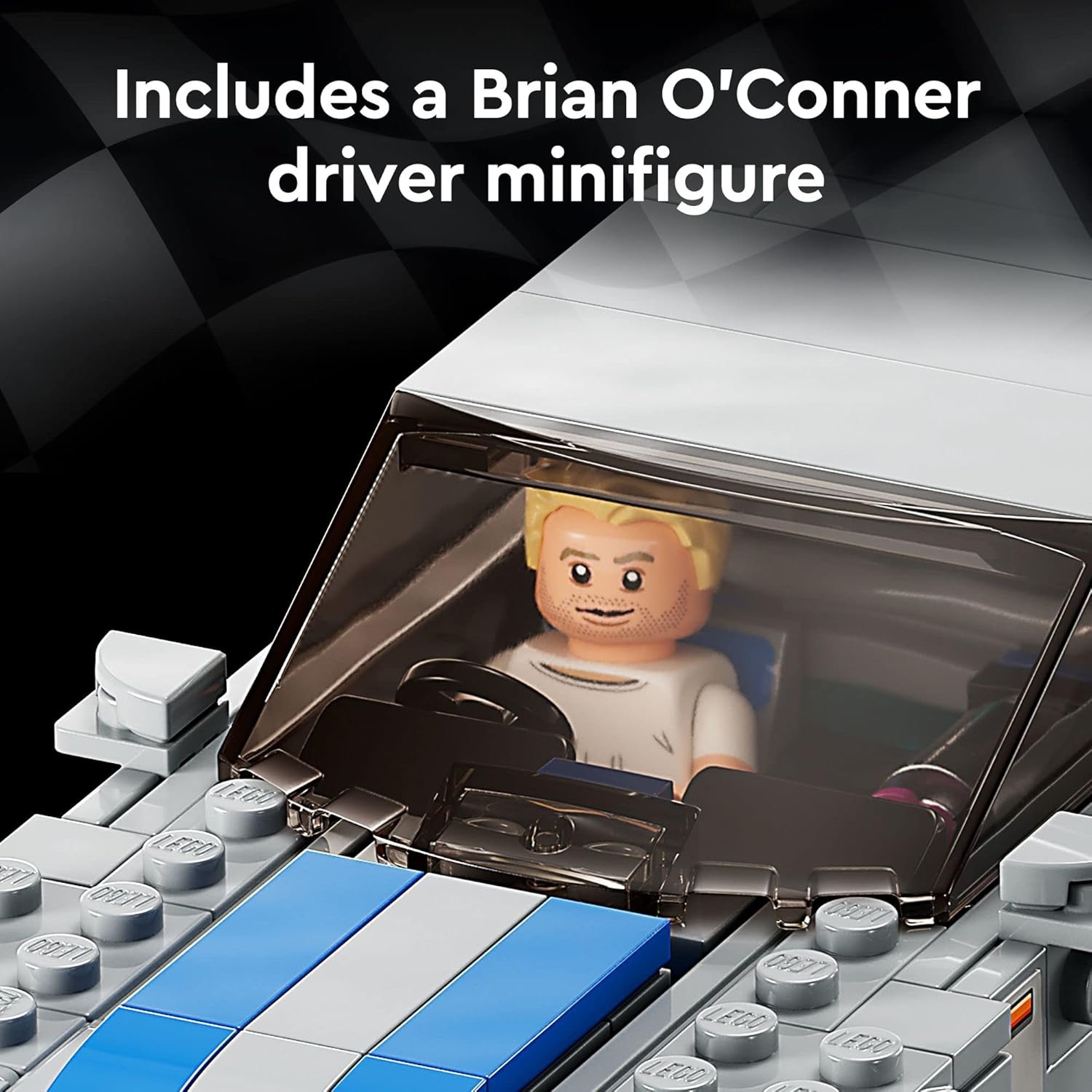 image:imageLEGO Speed Champions 2 Fast 2 Furious Nissan Skyline GTR R34 Race Car Toy Model Building Kit Collectible with Racer Minifigure 2023 Set for Kids Boys and Girls Ages 9 and Up 76917