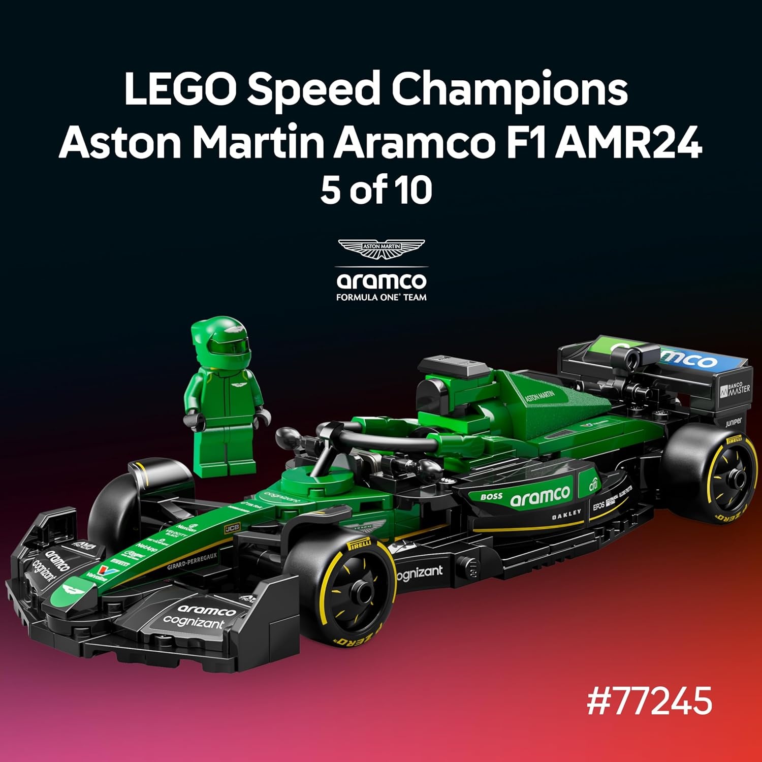 image:imageLEGO Speed Champions Ultimate Formula 1 Collectors Pack Contains 10 Sets in 1 Includes Exclusive Poster Collectible F1 Model Car Kit Gift for Race Car Fans 66802