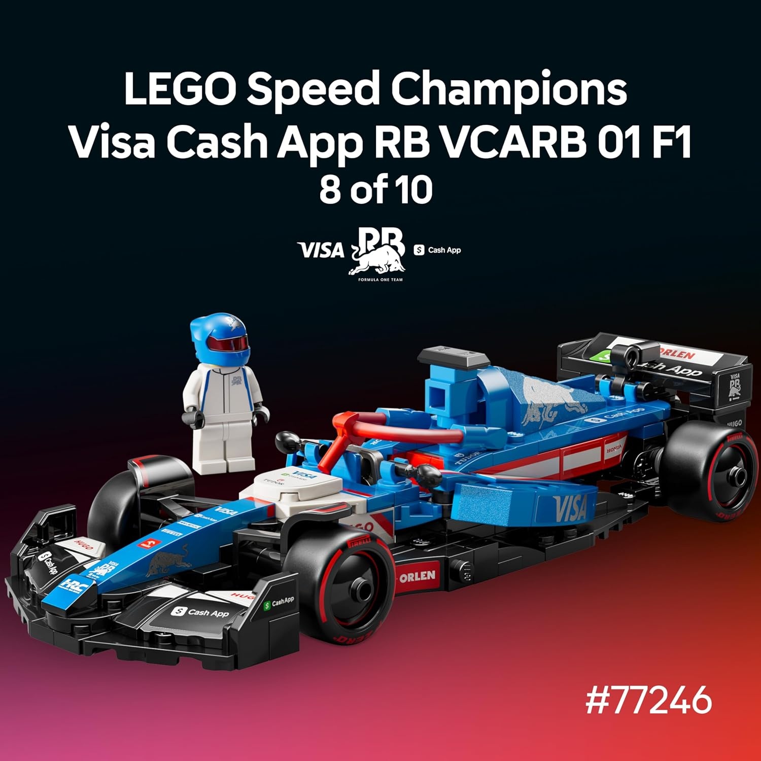 image:imageLEGO Speed Champions Ultimate Formula 1 Collectors Pack Contains 10 Sets in 1 Includes Exclusive Poster Collectible F1 Model Car Kit Gift for Race Car Fans 66802