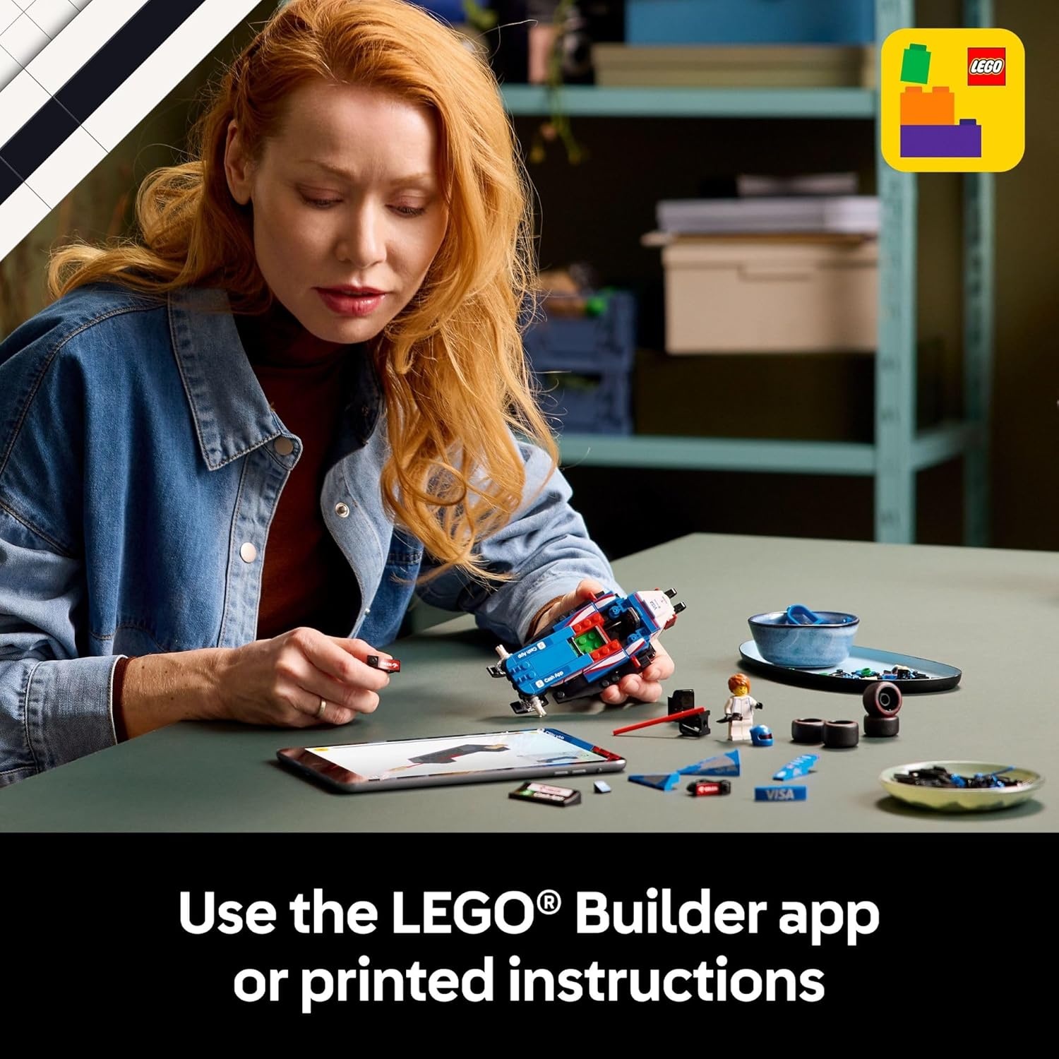 image:imageLEGO Speed Champions Visa Cash App RB VCARB 01 F1 Race Car Model Kits Building Sets for Adults Ages 18 WRealistic Features DIY Crafts for Display Gift Ideas for F1 Fans 77246