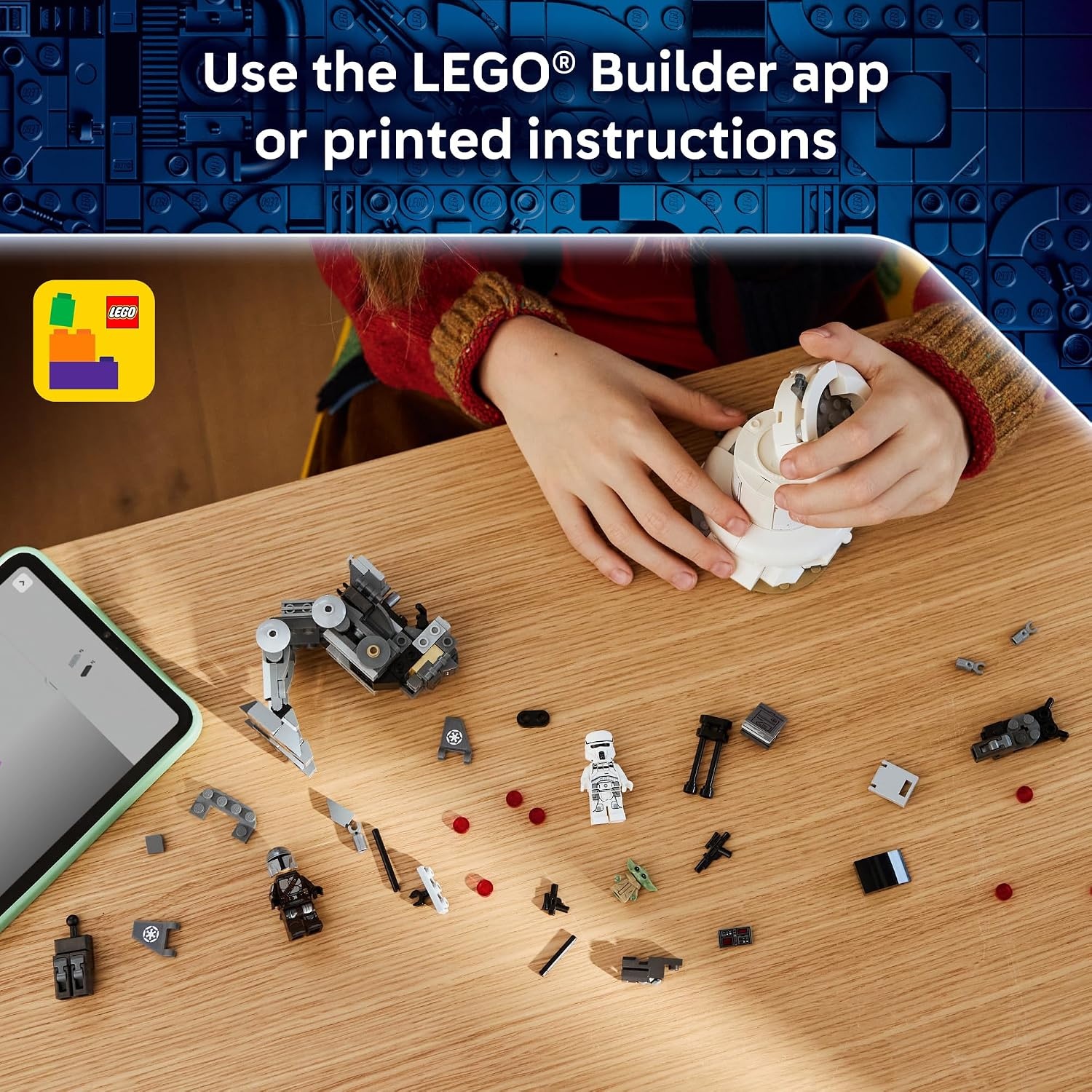 image:imageLEGO Star Wars ATRT Attack Building Toy for Boys amp Girls Ages 7 with The Mandalorian amp Grogu Minifigures Playset for Kids Gift for Birthdays 75444