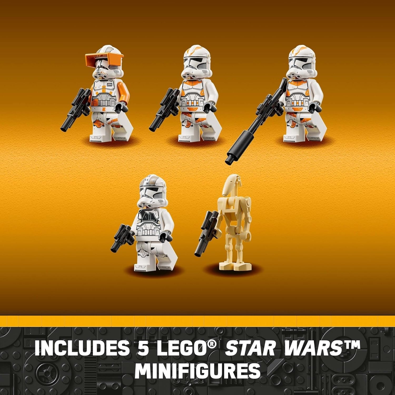 image:imageLEGO Star Wars ATTE Walker Poseable Building Toy Revenge of the Sith Set Gift for Kids w 3 212th Clone Troopers Dwarf Spider amp Battle Droid Figures 75337