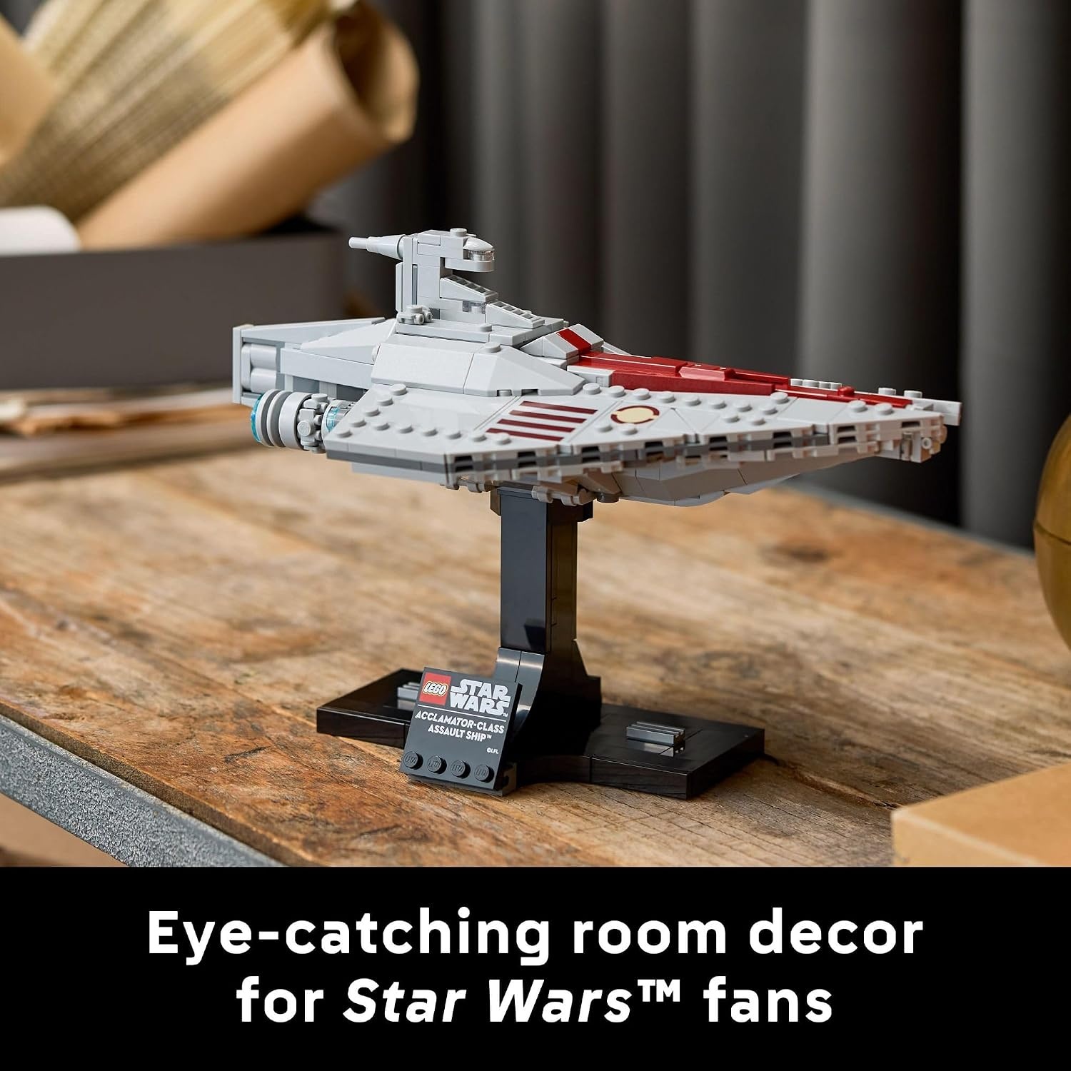 image:imageLEGO Star Wars AcclamatorClass Assault Ship Building Set for Adults Star Wars Collectibles Set with Display Stand Building Kit with 450 Pieces 75404