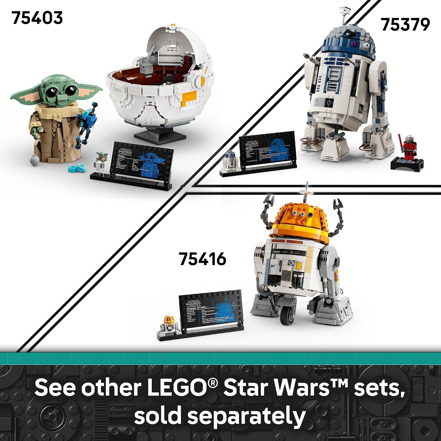 image:imageLEGO Star Wars Ahsoka Chopper C110P Astromech Droid Set Building Toy for Kids Ages 10 Makes a Great Gift for Boys and Girls Model Kit and Room Decor Idea for SciFi Adventure Fans 75416