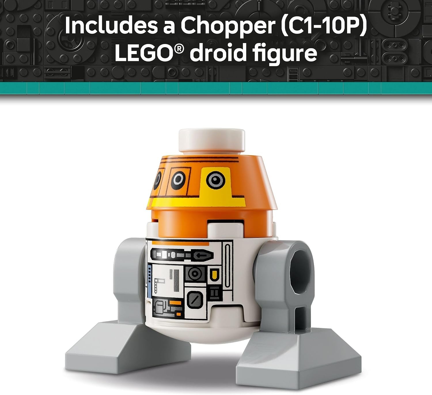 image:imageLEGO Star Wars Ahsoka Chopper C110P Astromech Droid Set Building Toy for Kids Ages 10 Makes a Great Gift for Boys and Girls Model Kit and Room Decor Idea for SciFi Adventure Fans 75416