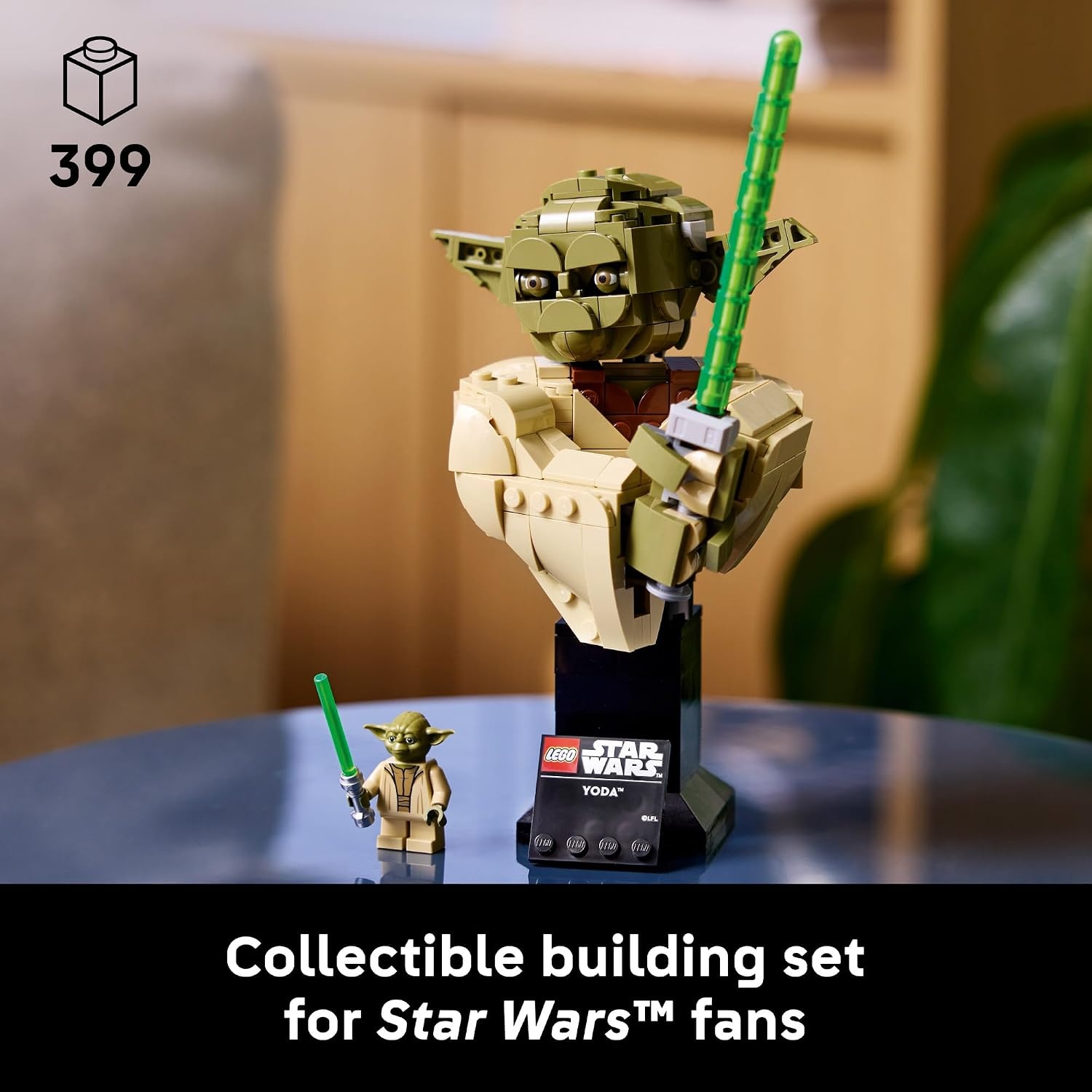 image:imageLEGO Star Wars Attack of the Clones Yoda Bust with Lightsaber Collectible Building Set for Adults Ages 18 Star Wars Gift for Men amp Women Bedroom or Shelf Decor 75438