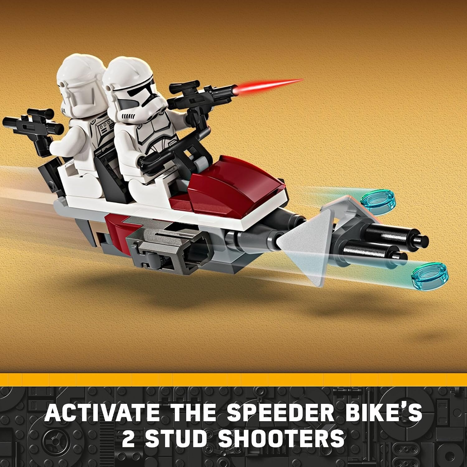 image:imageLEGO Star Wars Clone Trooper amp Battle Droid Battle Pack Set for Kids Buildable Toy Speeder Bike Vehicle TriDroid and Defensive Post Collectible Gift for Boys and Girls Aged 7 and Up 75372