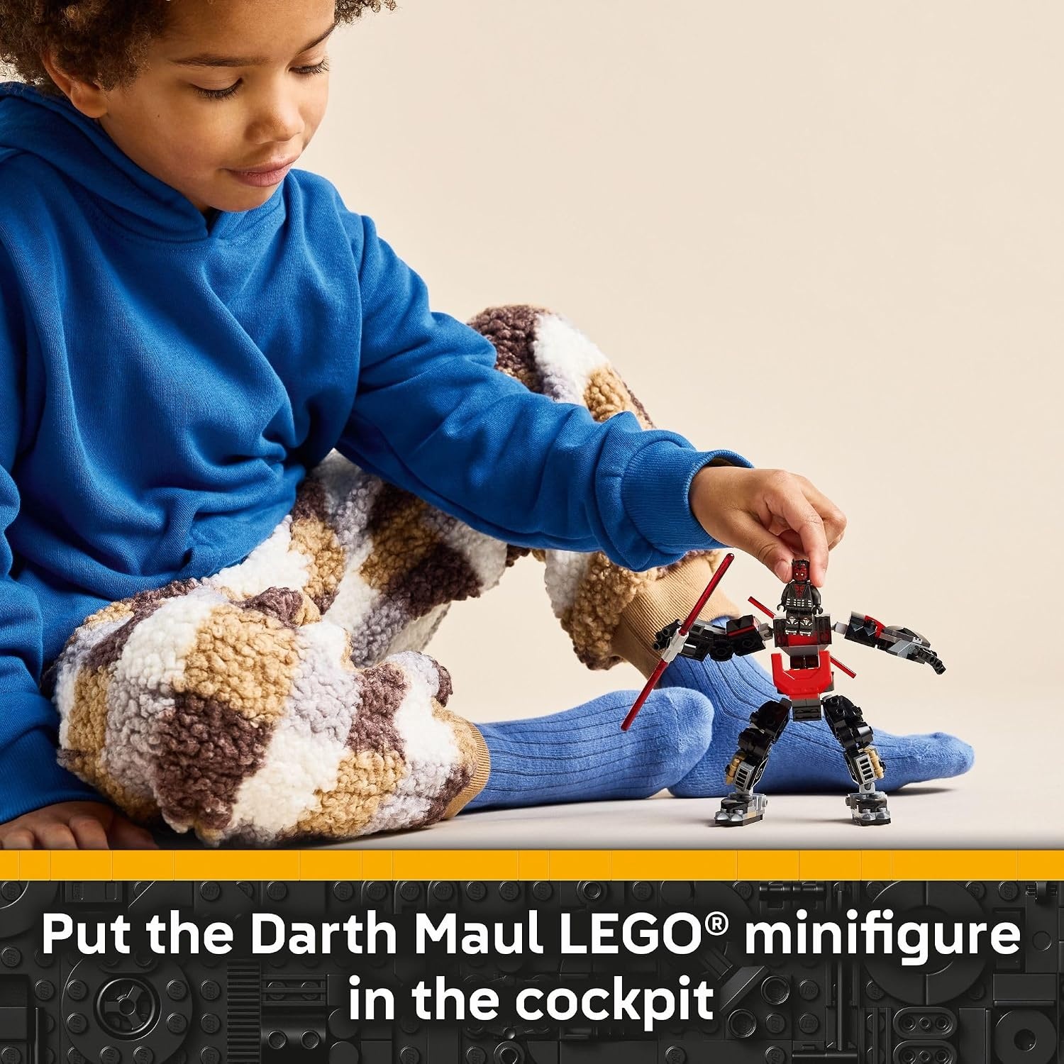 image:imageLEGO Star Wars Darth Maul Mech Kids Toy Building Toy with Pretend Play Lightsaber Birthday Gift Idea for Boys and Girls Ages 6 Collectible Decor for Fans of The Clone Wars 75411