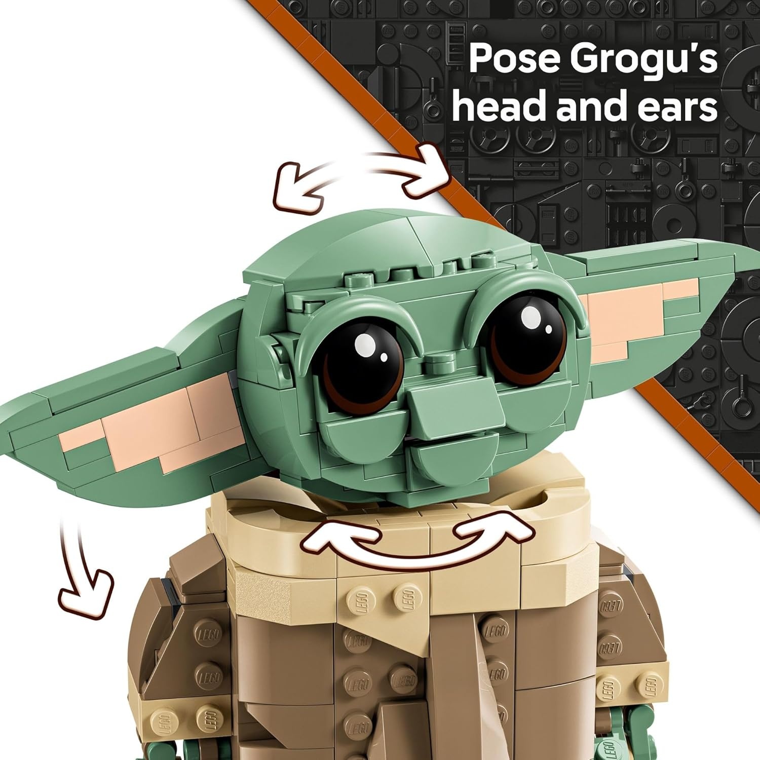 image:imageLEGO Star Wars Grogu with Hover Pram Building Toy Set Star Wars Toy for Kids Boys amp Girls Ages 10 Gift Idea for Birthday 75403