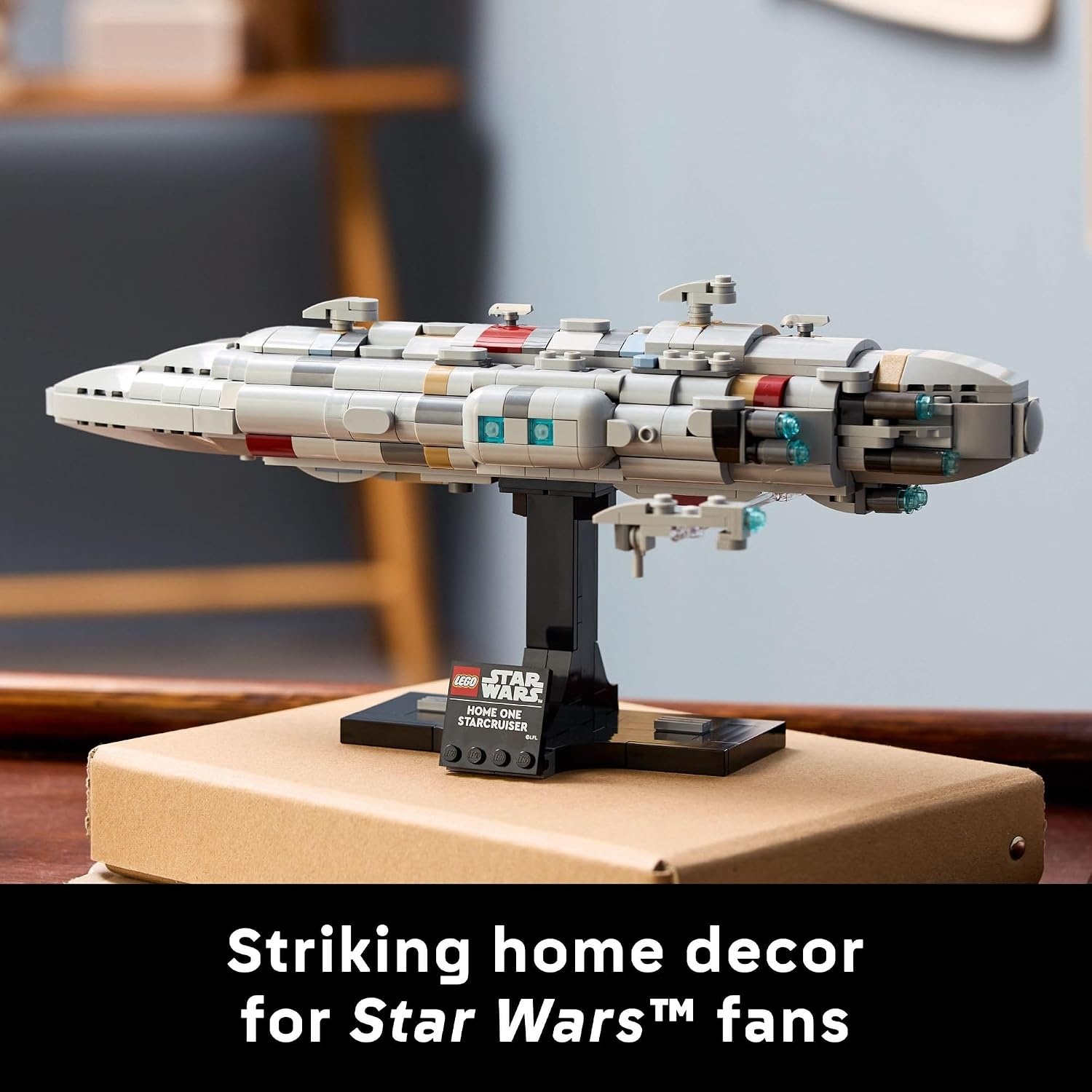 image:imageLEGO Star Wars Home One Starcruiser Building Set for Adults Star Wars Collectibles Set with Display Stand Building Kit with 559 Pieces 75405