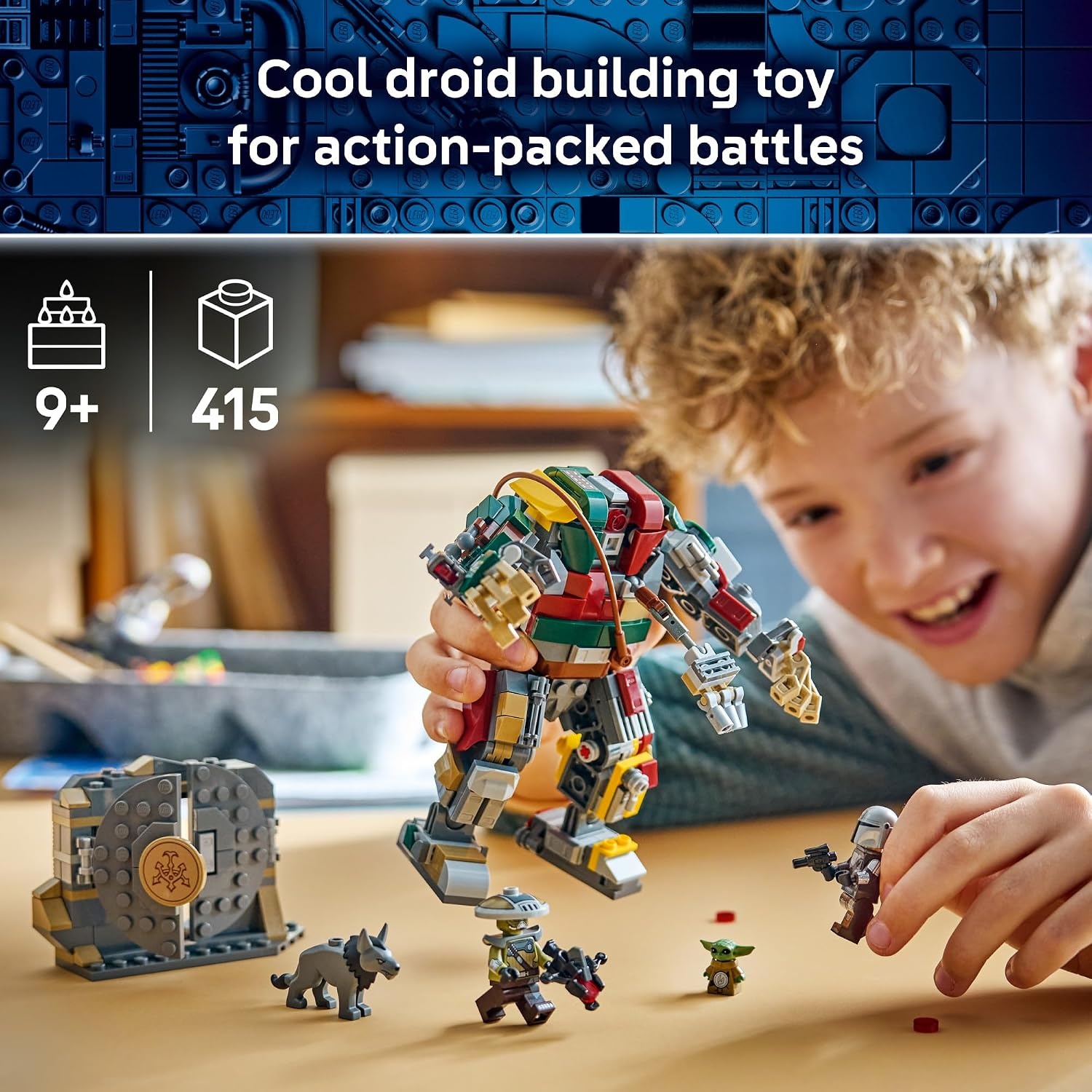 image:imageLEGO Star Wars Hutt Palace Sentry Droid Showdown 75451 Building Toy for Boys amp Girls Ages 9 Movie Playset 2 Minifigures amp Grogu Figure 415 pieces Gift for Birthdays
