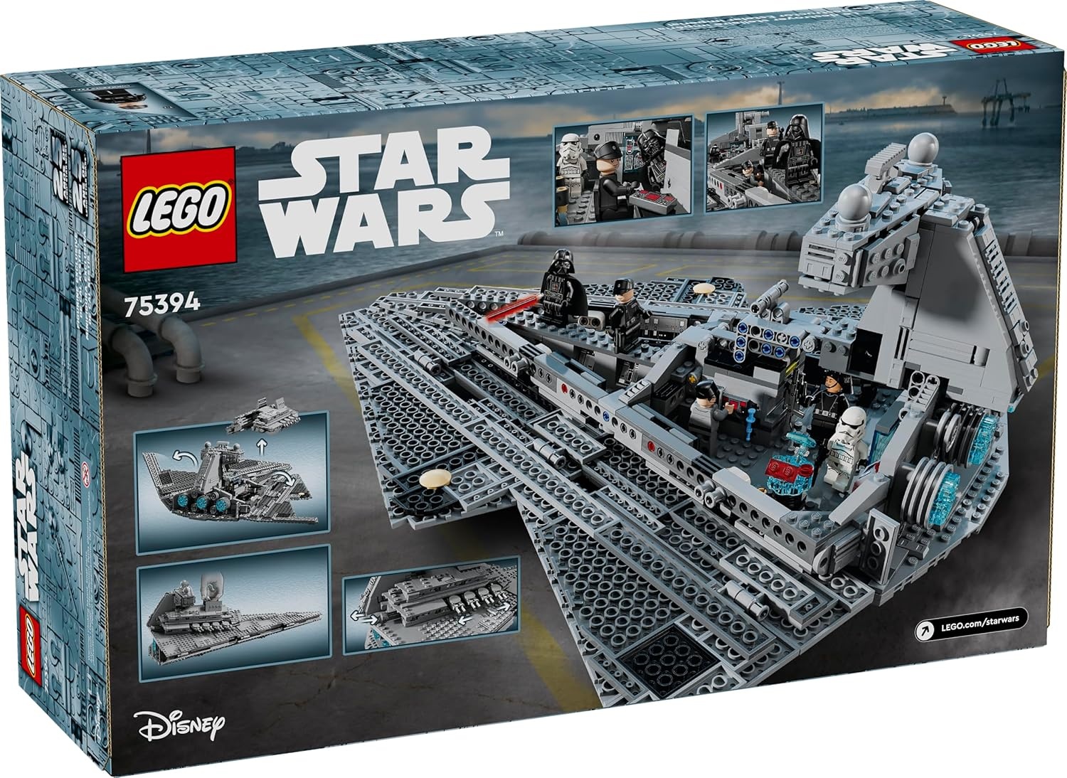 image:imageLEGO Star Wars Imperial Star Destroyer Building Toy Build amp Display Set for Boys amp Girls Ages 10 Gift for Birthdays Star Wars Darth Vader amp 6 Minifigure Toys 75394