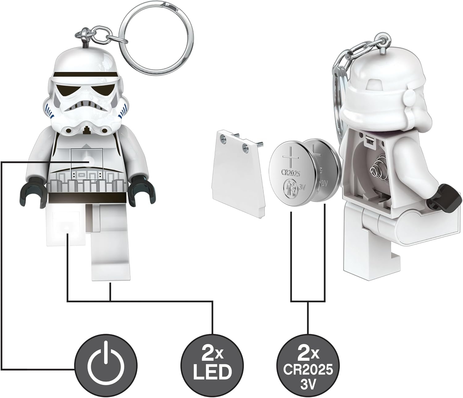 image:imageLEGO Star Wars Key Light Stormtrooper KE12H ExtraLarge 3 Inch Tall