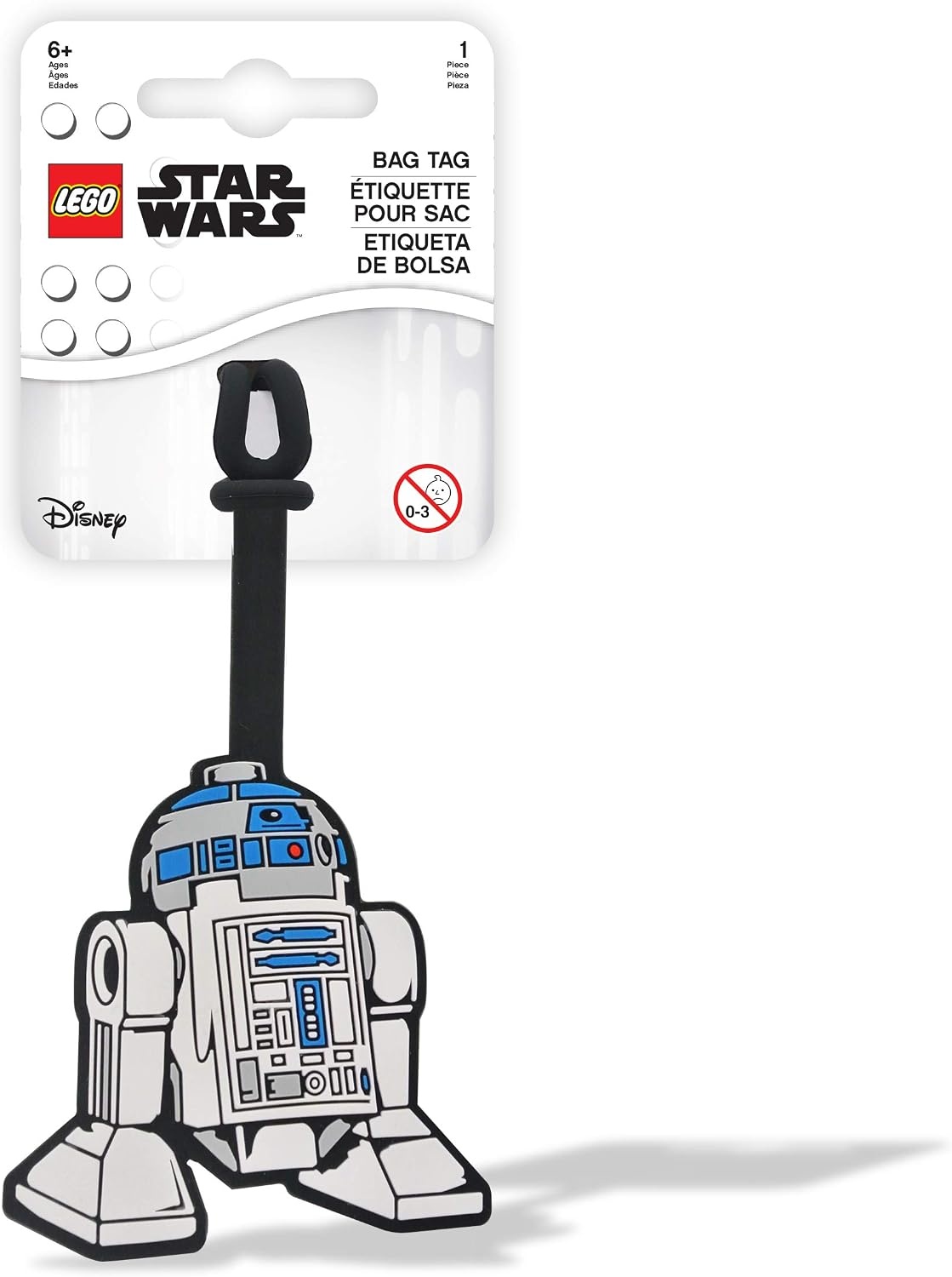 image:imageLEGO Star Wars Silicone Bag Tag R2D2 52234 Silicone Luggage Tag For Travel Suitcase Backpack