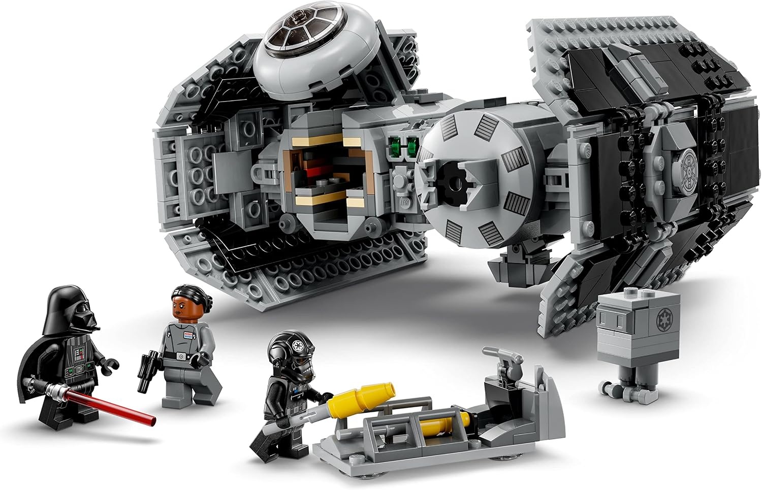 image:imageLEGO Star Wars TIE Bomber Model Building Kit Star Wars Toy Starfighter with Gonk Droid Figure Darth Vader Minifigure and Lightsaber Collectible Star Wars Gift for 9 Year Olds 75347