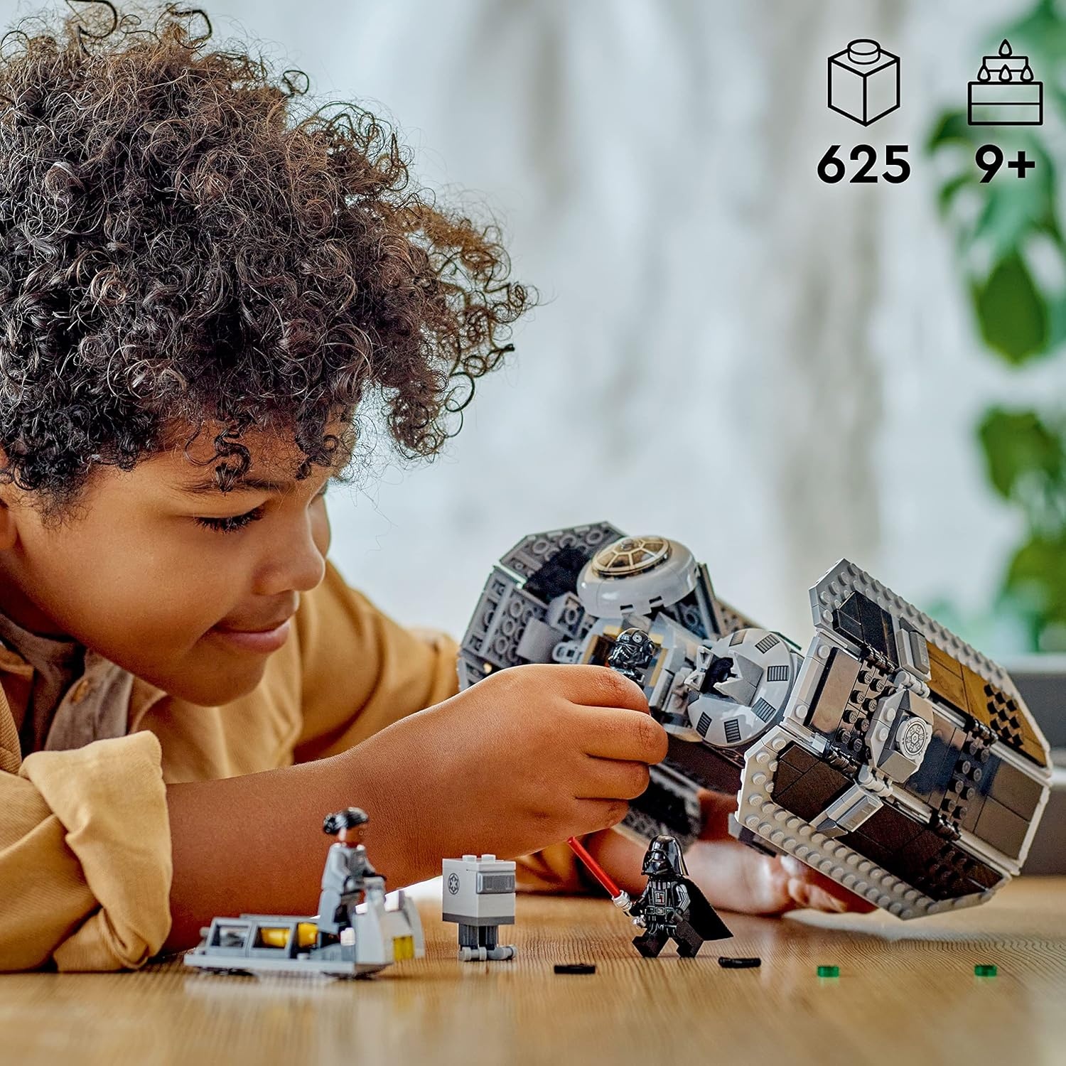 image:imageLEGO Star Wars TIE Bomber Model Building Kit Star Wars Toy Starfighter with Gonk Droid Figure Darth Vader Minifigure and Lightsaber Collectible Star Wars Gift for 9 Year Olds 75347