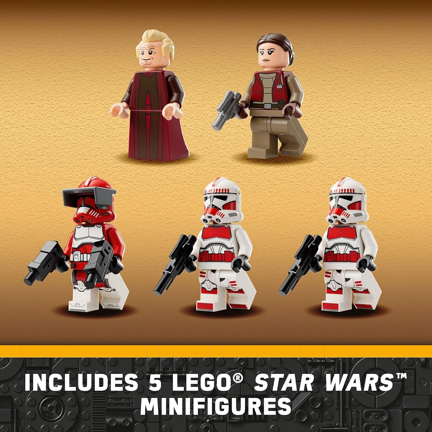 image:imageLEGO Star Wars The Clone Wars Coruscant Guard Gunship Buildable Star Wars Toy for 9 Year Olds Gift Idea for Fans Includes 3 Clone Trooper Minifigures 75354