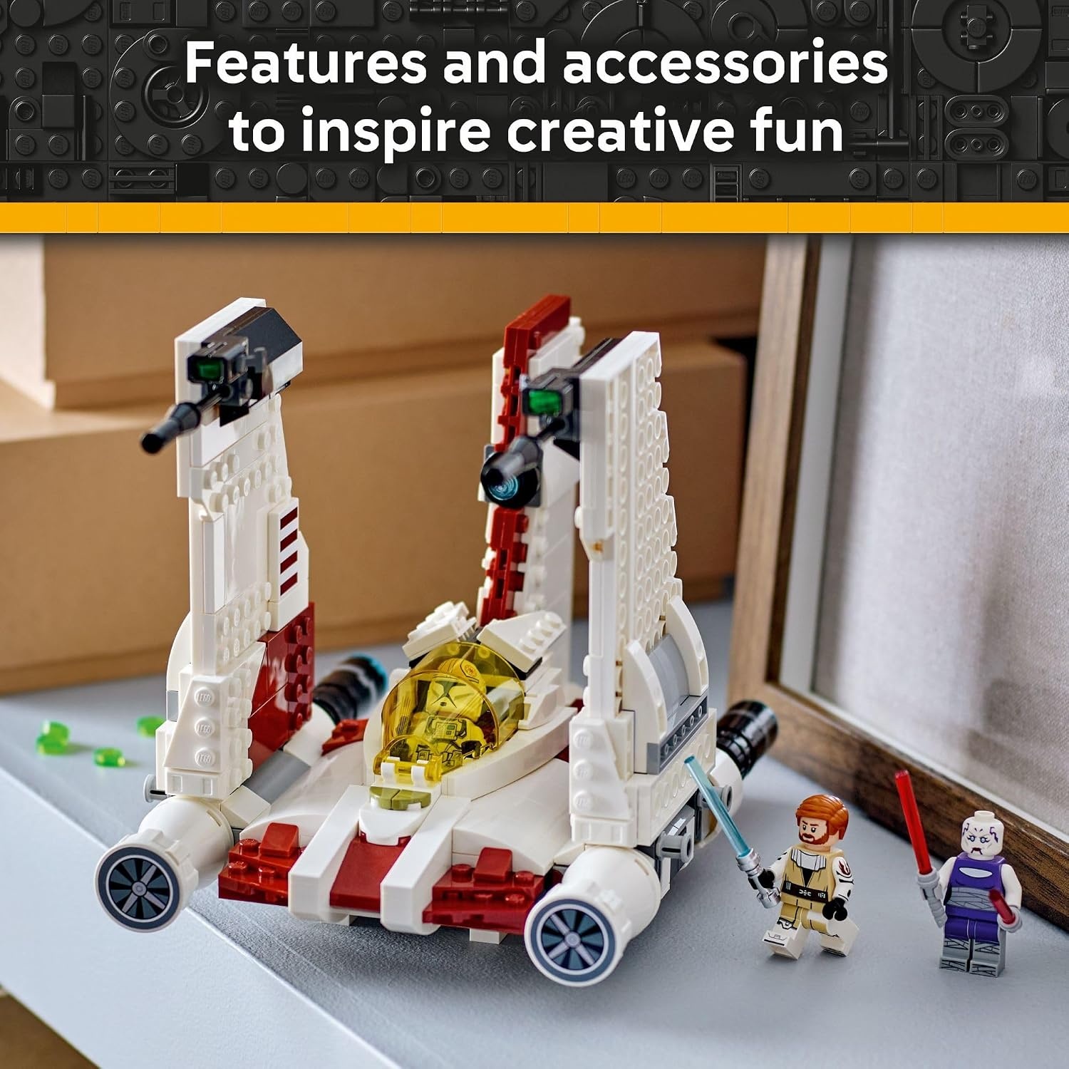 image:imageLEGO Star Wars The Clone Wars V19 Torrent Starfighter Building Toy Pretend Play Set for Boys amp Girls Ages 9 Starship Model Kit W 3 Minifigures Gift Idea for Birthdays 75432