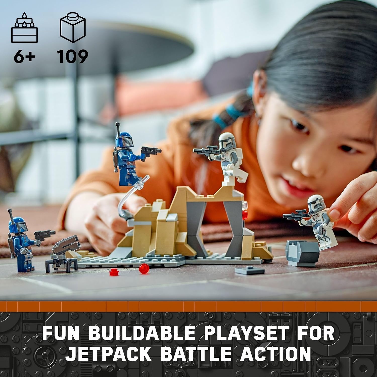 image:imageLEGO Star Wars The Mandalorian Ambush on Mandalore Battle Pack Building Toy with 4 Star Wars Minifigures Collectible Brick Built Playset Star Wars Gift Idea for Boys and Girls Ages 6 and Up 75373