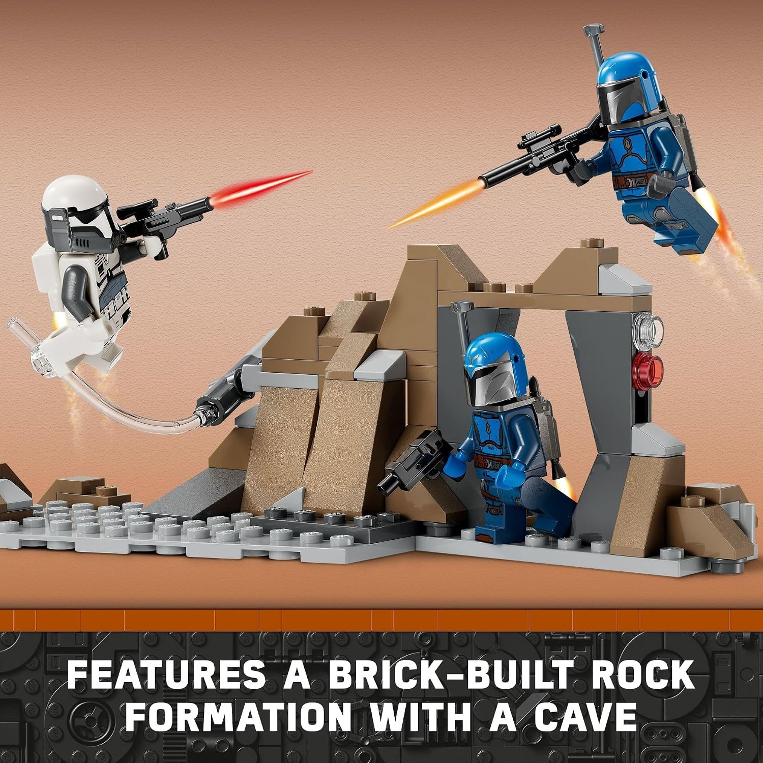 image:imageLEGO Star Wars The Mandalorian Ambush on Mandalore Battle Pack Building Toy with 4 Star Wars Minifigures Collectible Brick Built Playset Star Wars Gift Idea for Boys and Girls Ages 6 and Up 75373