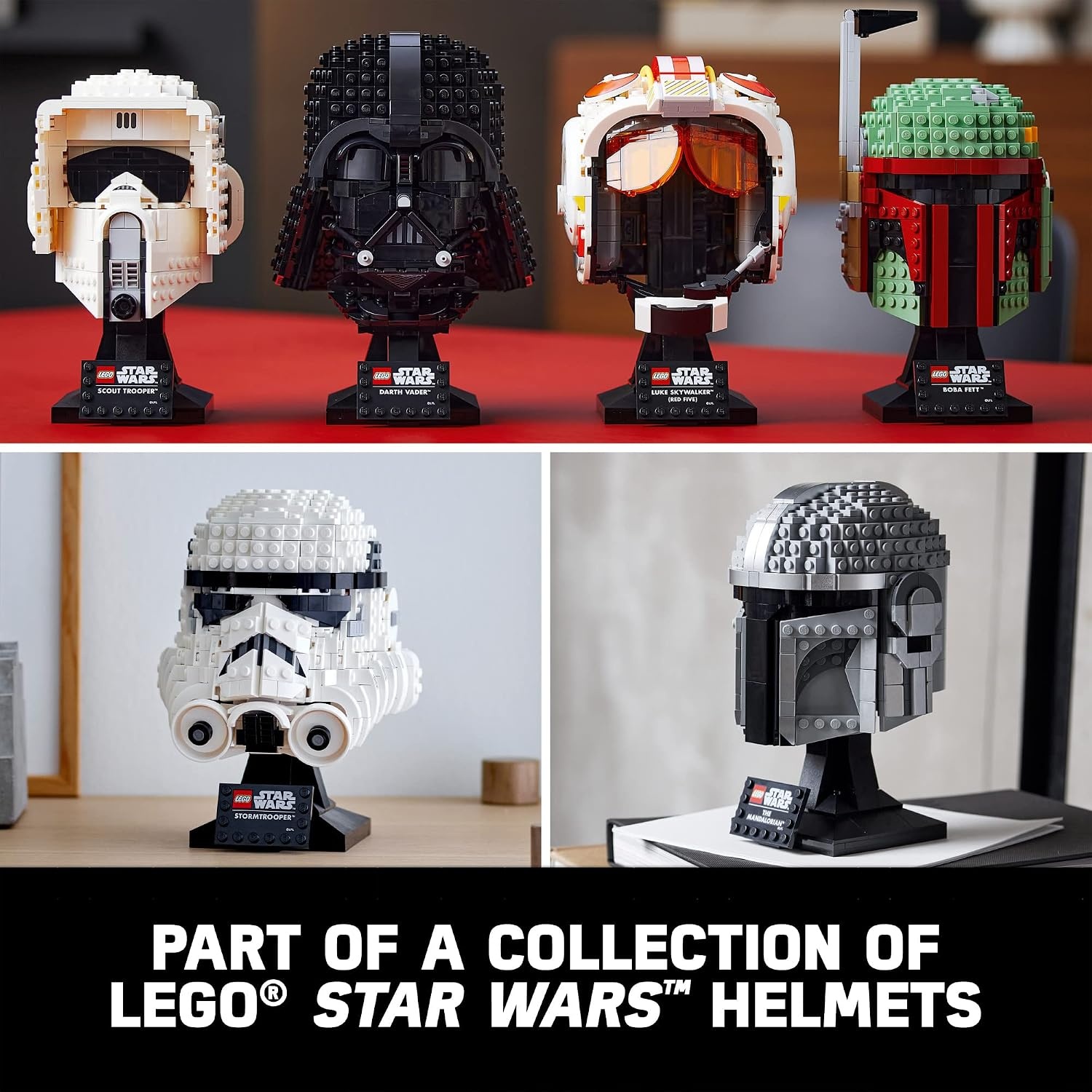 image:imageLEGO Star Wars The Mandalorian Helmet 75328 Buildable Model Kit Display Collectible Decoration Set for Adults Men Women Mom Dad Collectible Gift Idea