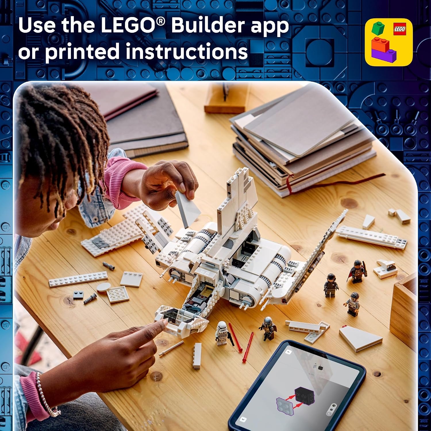 image:imageLEGO Star Wars The Mandalorian Imperial LambdaClass Shuttle Collectible Building Set for Boys amp Girls Ages 14 with 5 Minifigures Gift Idea for Teens 75459