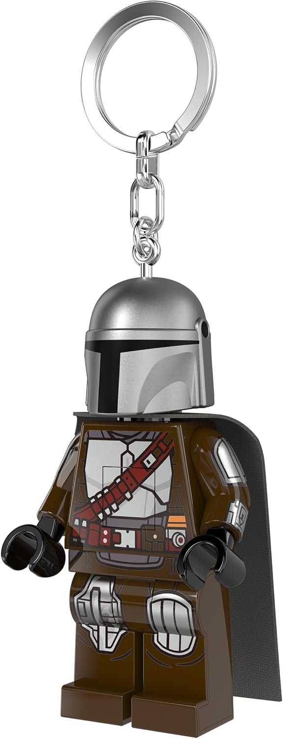 image:imageLEGO Star Wars The Mandalorian Key Light KE187H Large 3 Inch Tall Bag charm with LED light