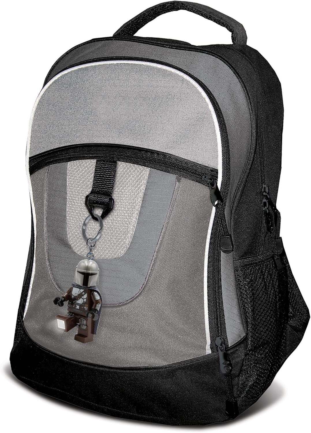 image:imageLEGO Star Wars The Mandalorian Key Light KE187H Large 3 Inch Tall Bag charm with LED light