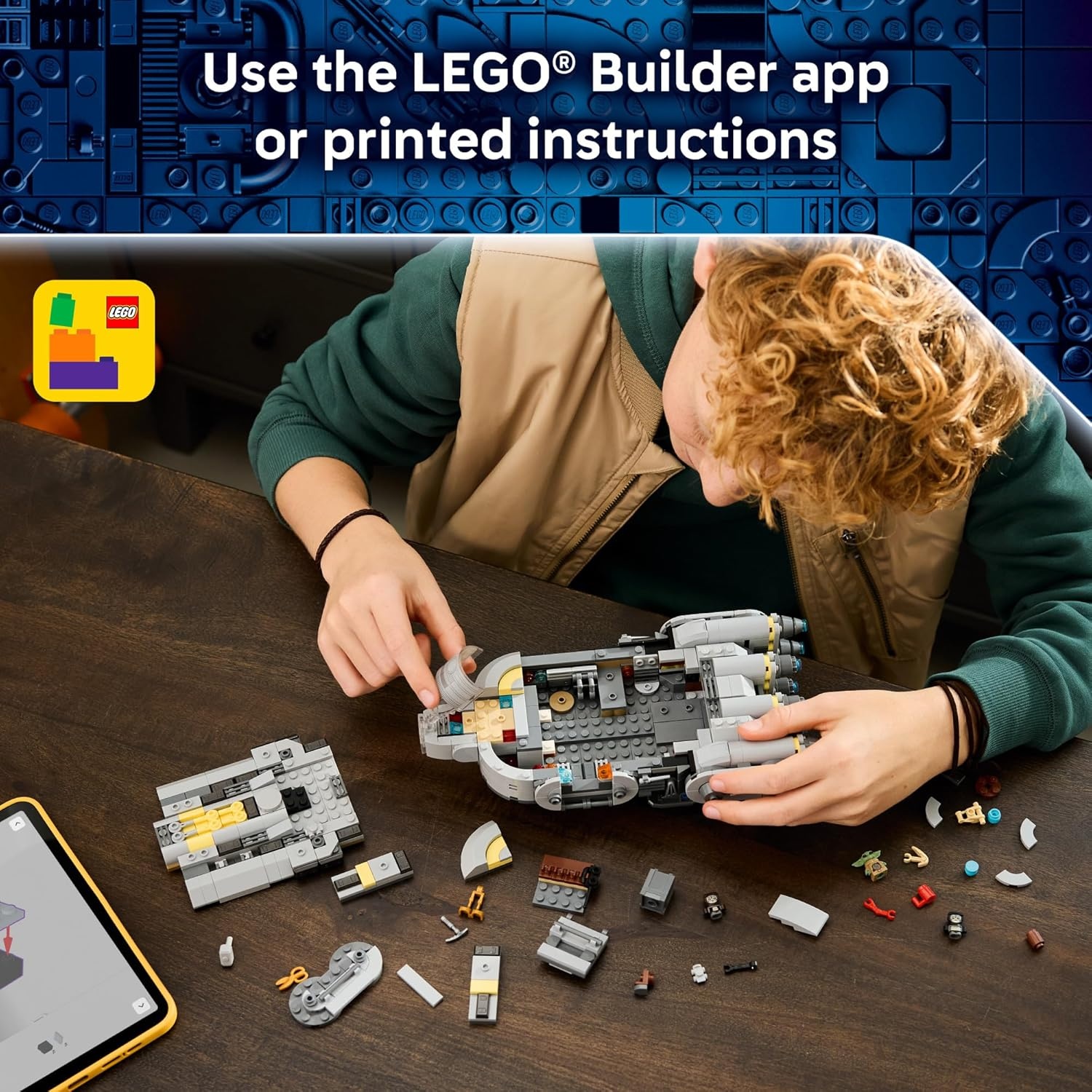 image:imageLEGO Star Wars The Mandalorian and Grogu Anzellan Starship Building Toy Build and Display Set for Boys amp Girls Ages 9 Star Wars Gifts for Kids WGrogu amp 2 Anzellan Figures 75445