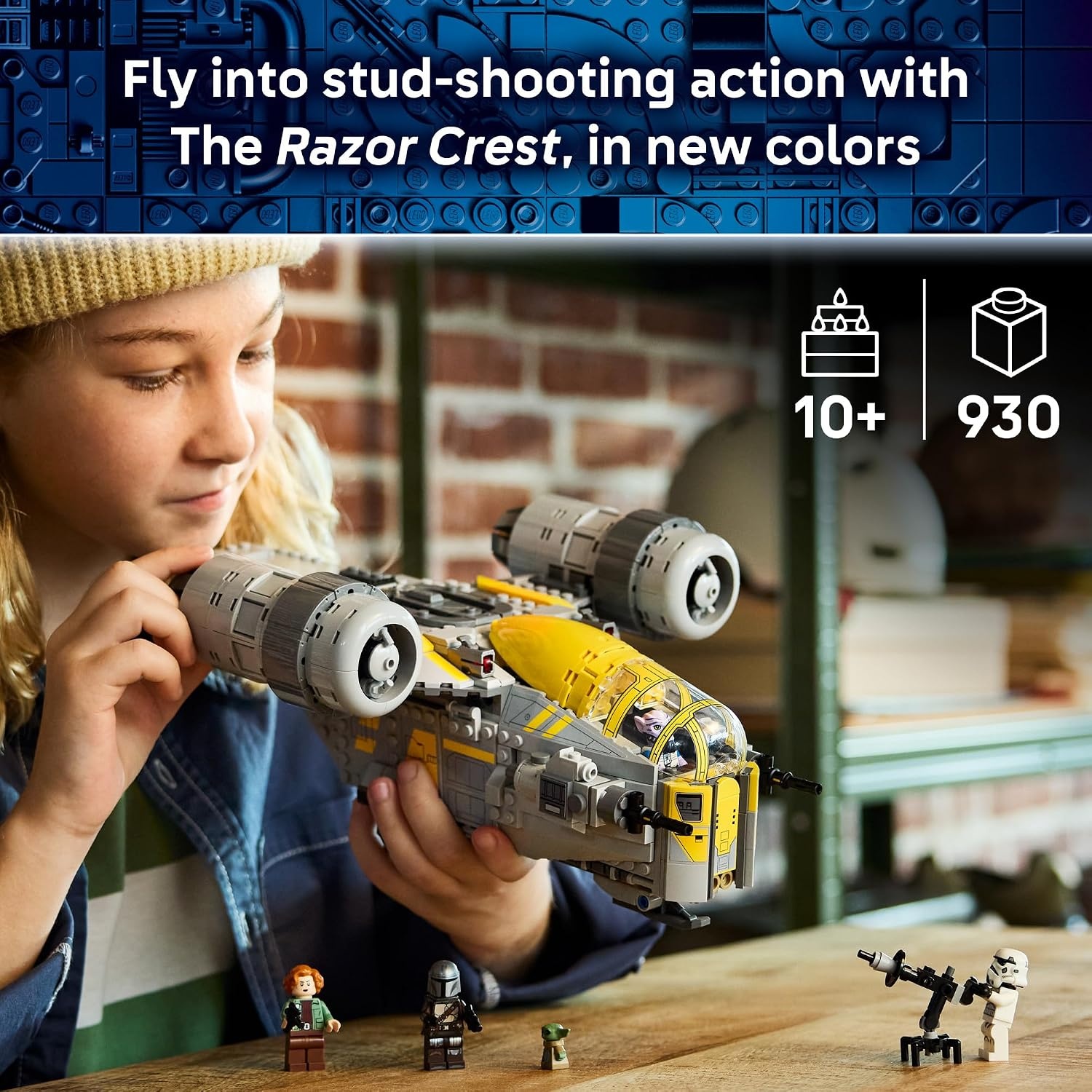 image:imageLEGO Star Wars The Mandalorian and Grogu The Razor Crest Building Toy Build and Display Set for Boys amp Girls Ages 10 Star Wars Gifts for Birthdays amp Fans 75447