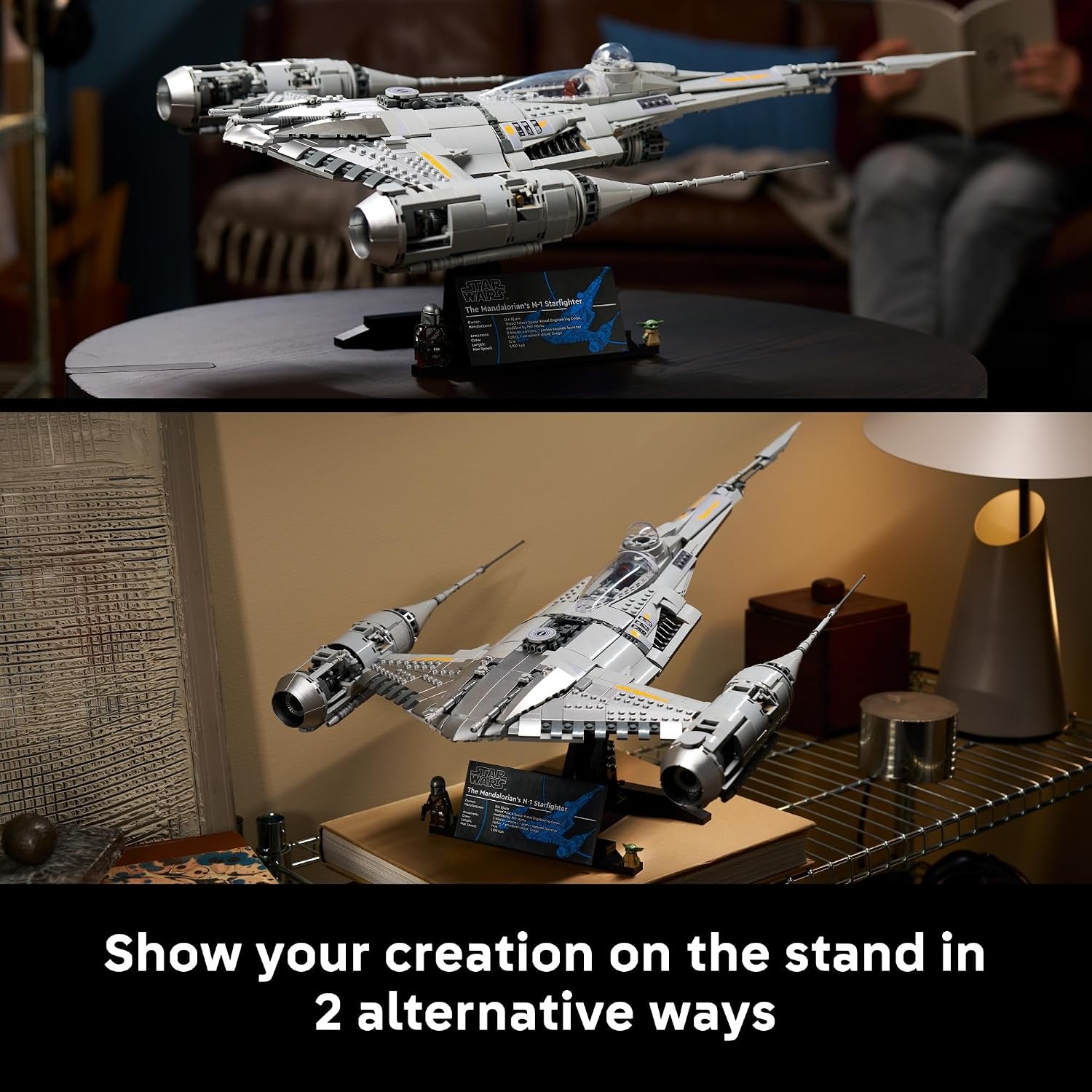 image:imageLEGO Star Wars The Mandalorians N1 Starfighter 75442 Collectible Building Set for Adults Ages 18 Movie Display for Bedroom or Book Shelf 1809 pieces Gift for Men amp Women