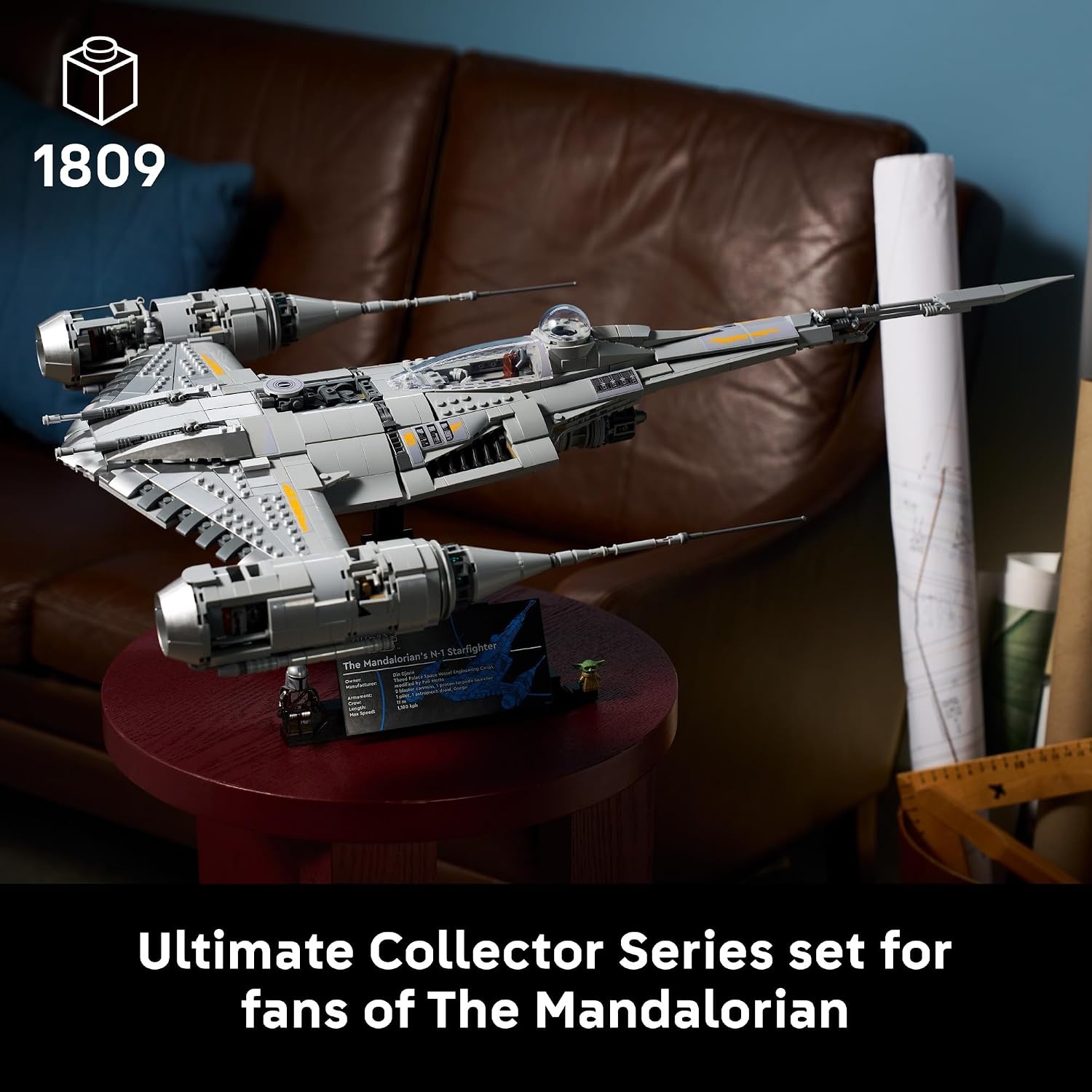 image:imageLEGO Star Wars The Mandalorians N1 Starfighter 75442 Collectible Building Set for Adults Ages 18 Movie Display for Bedroom or Book Shelf 1809 pieces Gift for Men amp Women