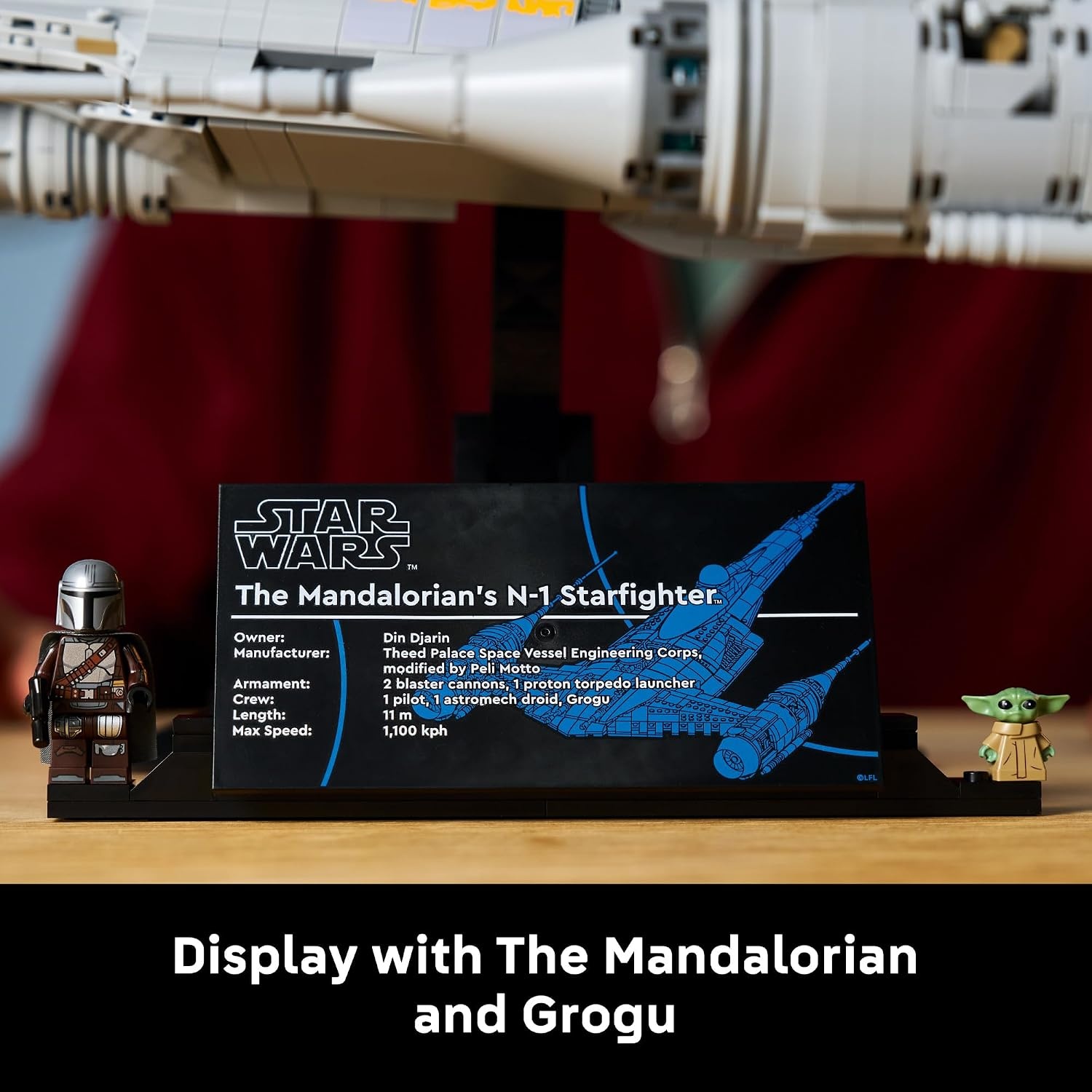 image:imageLEGO Star Wars The Mandalorians N1 Starfighter 75442 Collectible Building Set for Adults Ages 18 Movie Display for Bedroom or Book Shelf 1809 pieces Gift for Men amp Women