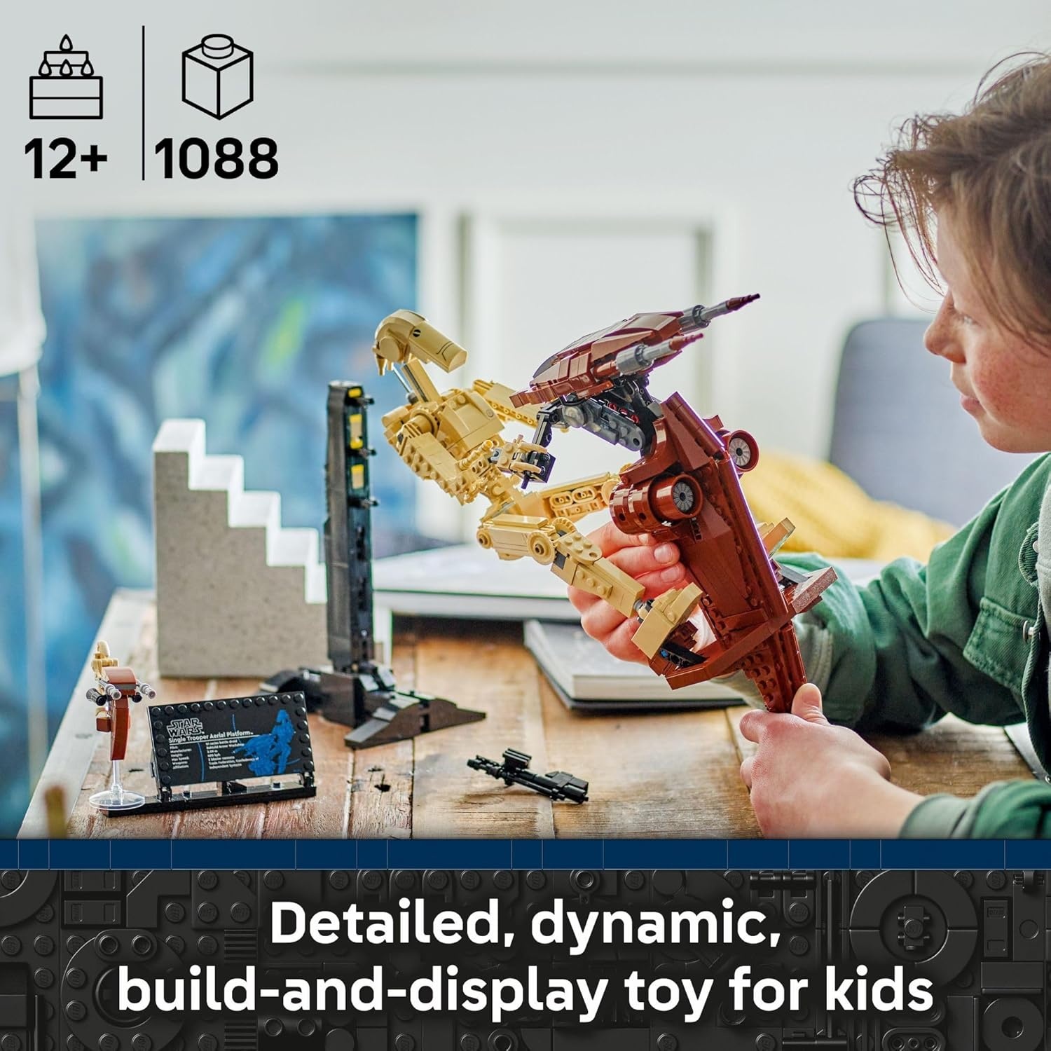 image:imageLEGO Star Wars The Phantom Menace Battle Droid with STAP Building amp Learning Toy for Boys amp Girls Ages 12 Star Wars Toy amp Model Kit Gift Idea for Birthdays 75428