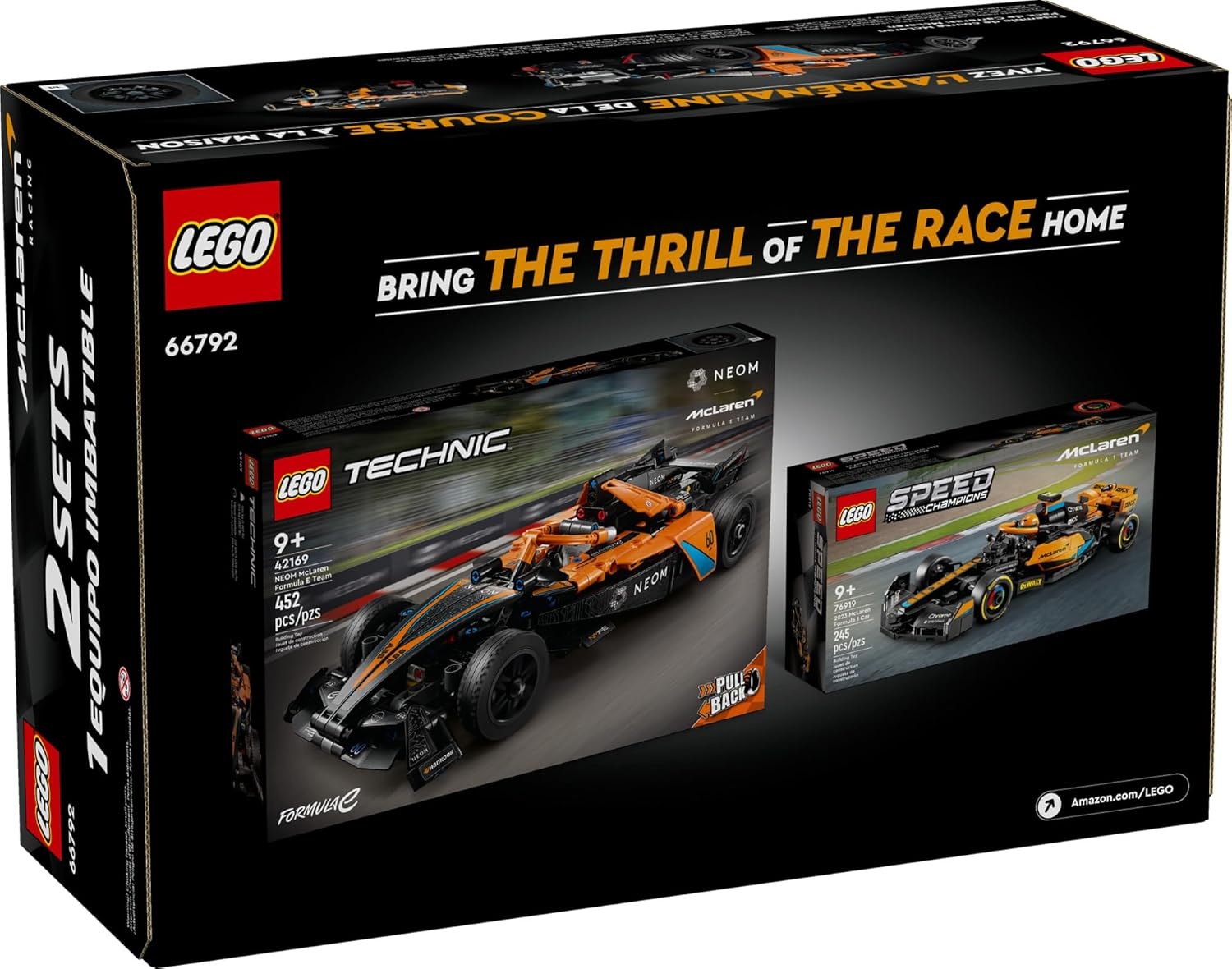 image:imageLEGO Technic amp Speed Champions McLaren Racing Pack Building Toys Set Race Cars Toys for Kids Boys amp Girls Ages 9 Gift for Birthdays 66792