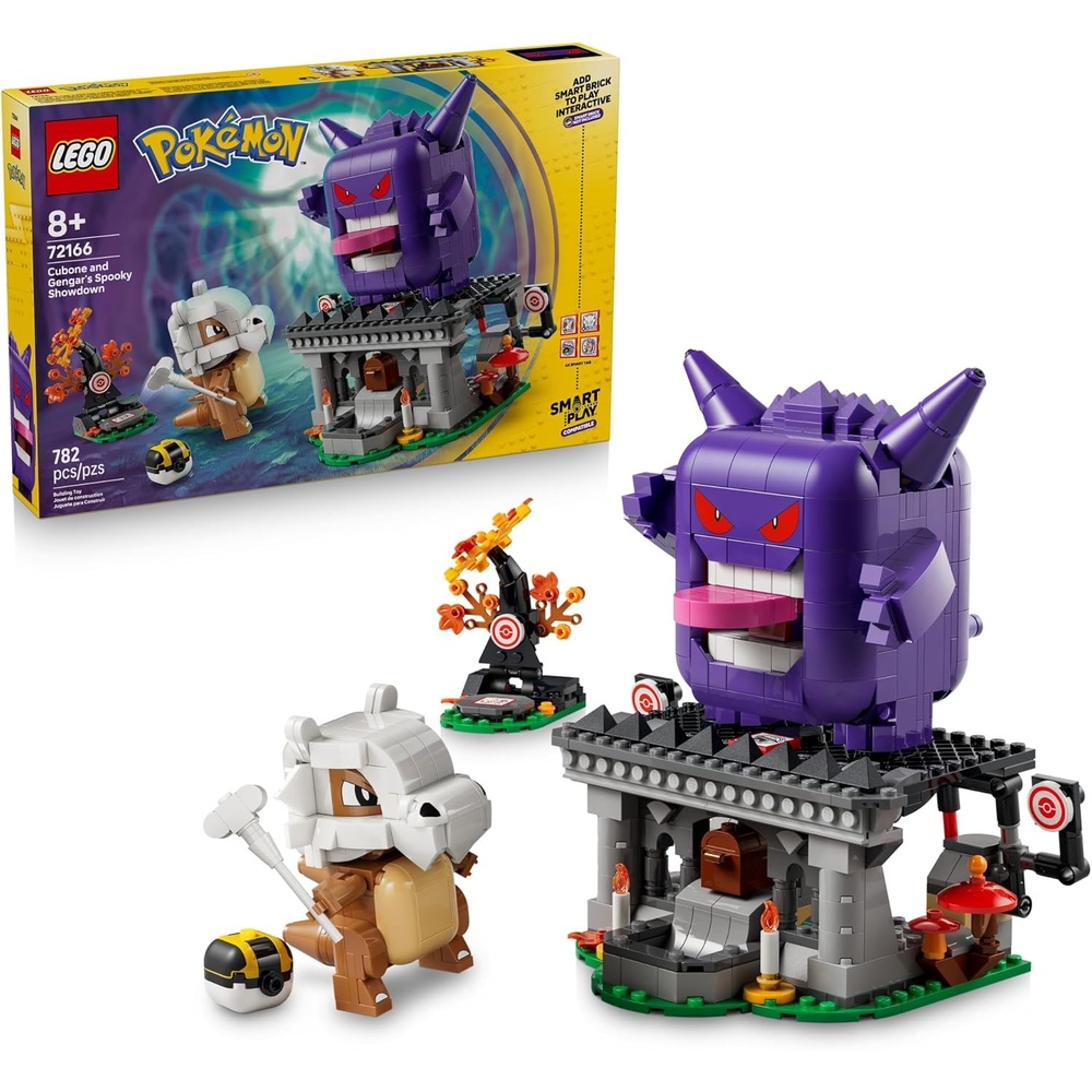 image:imageLEGO Pokmon SMART Play Cubone and Gengars Spooky Showdown 72166 Compatible Set Building Toys Boys amp Girls Ages 8 Interactive Pokmon Toys 4 SMART Tags 782 pieces Gift Idea