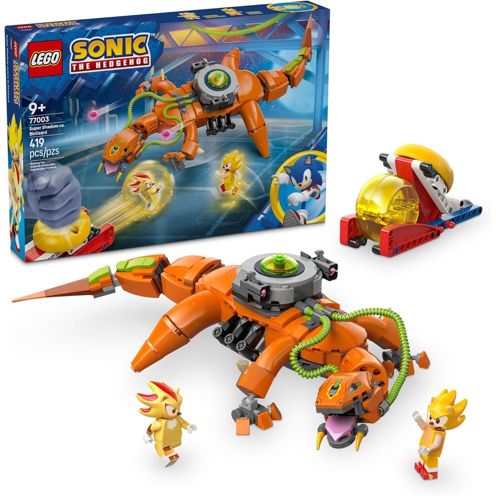 image:imageLEGO Sonic The Hedgehog Super Shadow vs Biolizard Gamer Gift for Boys and Girls Fun Collectible Playset for Kids and Video Game Character Fans Who Love Action Toys 77003