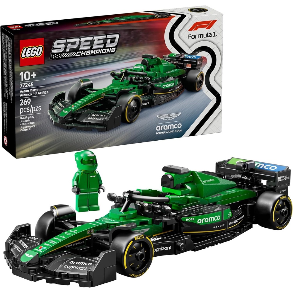 image:imageLEGO Speed Champions Aston Martin Aramco F1 AMR24 Race Car Toy Building Set for Kids Boys amp Girls Ages 10 Toy Car for F1 Fans Gift Idea for Birthday 77245