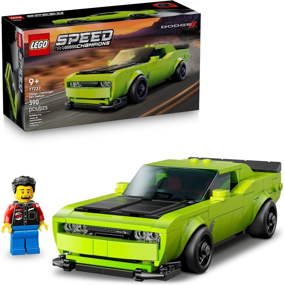 image:imageLEGO Speed Champions Dodge Challenger SRT Hellcat Sports Car Toy Building Set for Learning Play and Display Kids Toy for Boys and Girls Ages 9 Birthday Gift Idea for Race Car Fans 77237