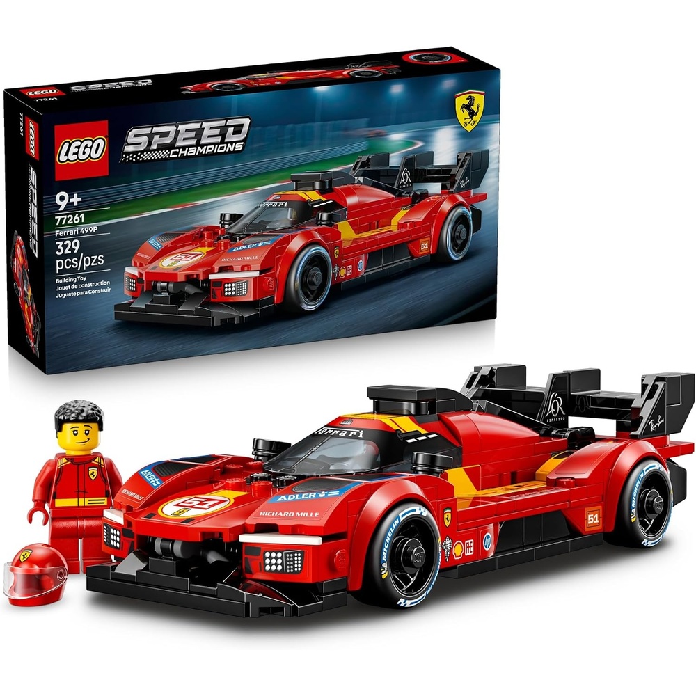 image:imageLEGO Speed Champions Ferrari 499P 77261 Building Toy for Boys amp Girls Ages 9 Detailed Toy Car for Kids Play or Display Model 329 pieces Gift for Birthdays