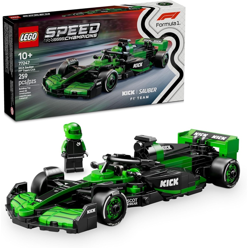 image:imageLEGO Speed Champions Kick Sauber F1 Team C44 Race Car Toy Building Set for Kids Boys amp Girls Ages 10 Toy Car for F1 Fans Gift Idea for Birthday 77247