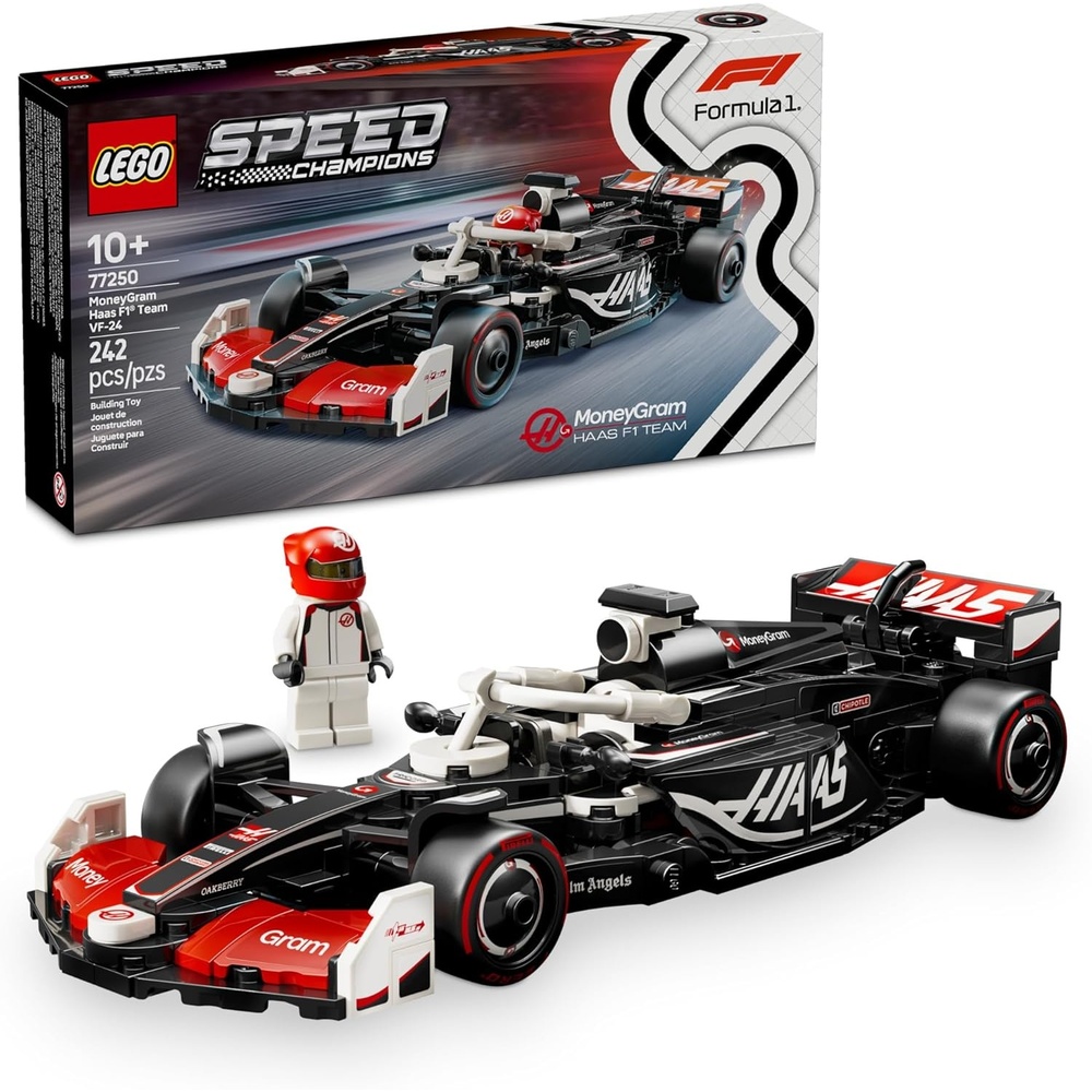 image:imageLEGO Speed Champions MoneyGram Haas F1 Team VF24 Race Car Toy Building Set for Kids Boys amp Girls Ages 10 Toy Car for F1 Fans Gift Idea for Birthday 77250