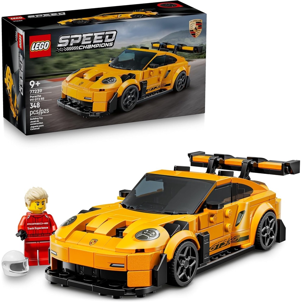 image:imageLEGO Speed Champions Porsche 911 GT3 RS Super Car Toy  Model Kit amp Pretend Play Toy for Boys amp Girls Ages 9  Sports Car Building Set for Kids amp Racing Fans  Gift Idea for Birthdays  77239
