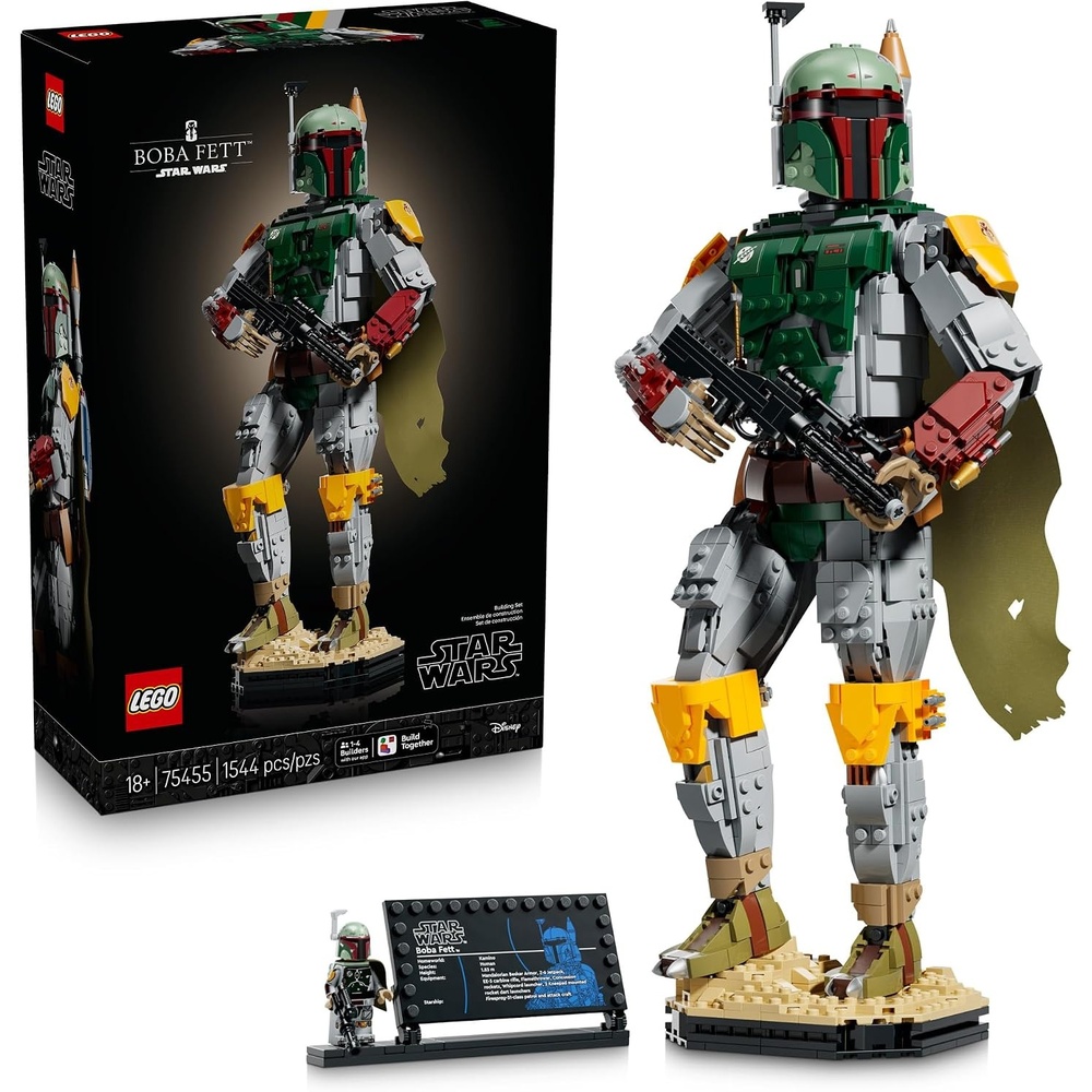 image:imageLEGO Star Wars Boba Fett 75455 Collectible Building Sets for Adults Ages 18 Movie Display for Bedroom or Book Shelf 1544 pieces Gift for Fans