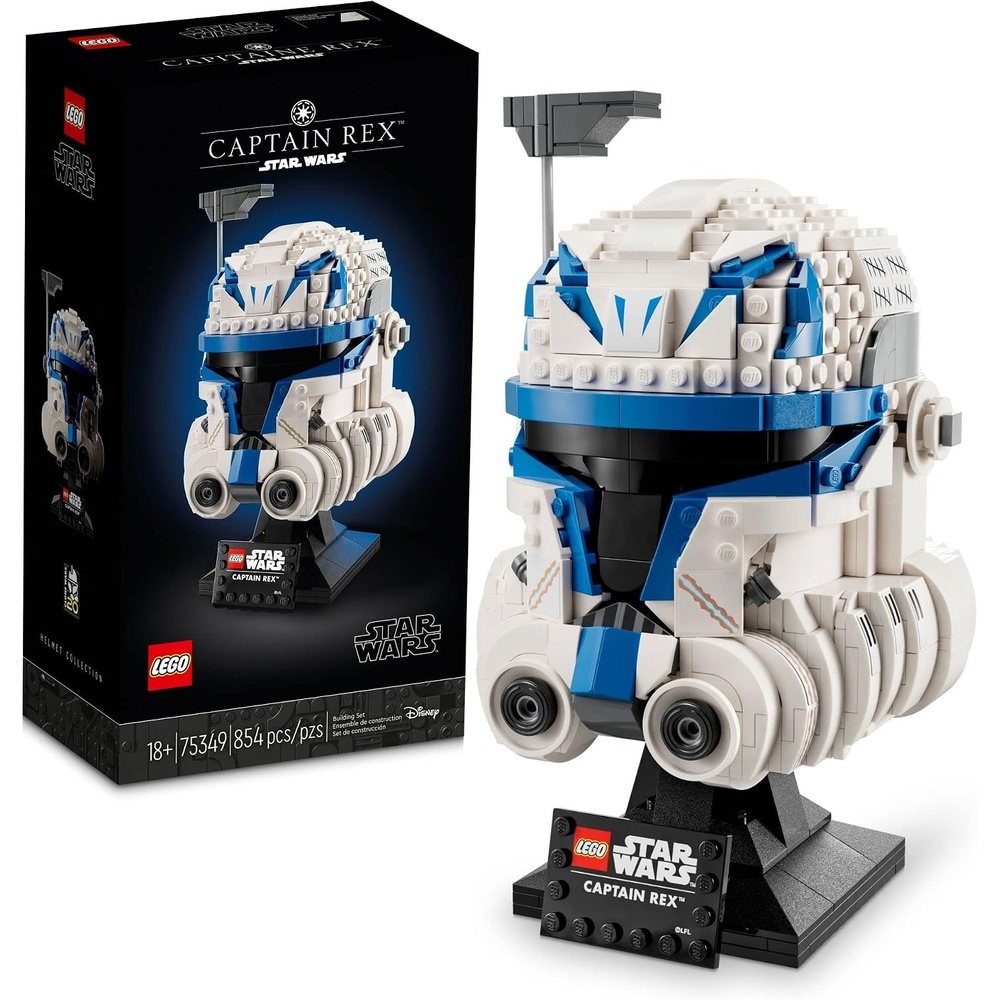 image:imageLEGO Star Wars Captain Rex Helmet Building Set The Clone Wars Collectible Model for Adults Star Wars Memorabilia 75349